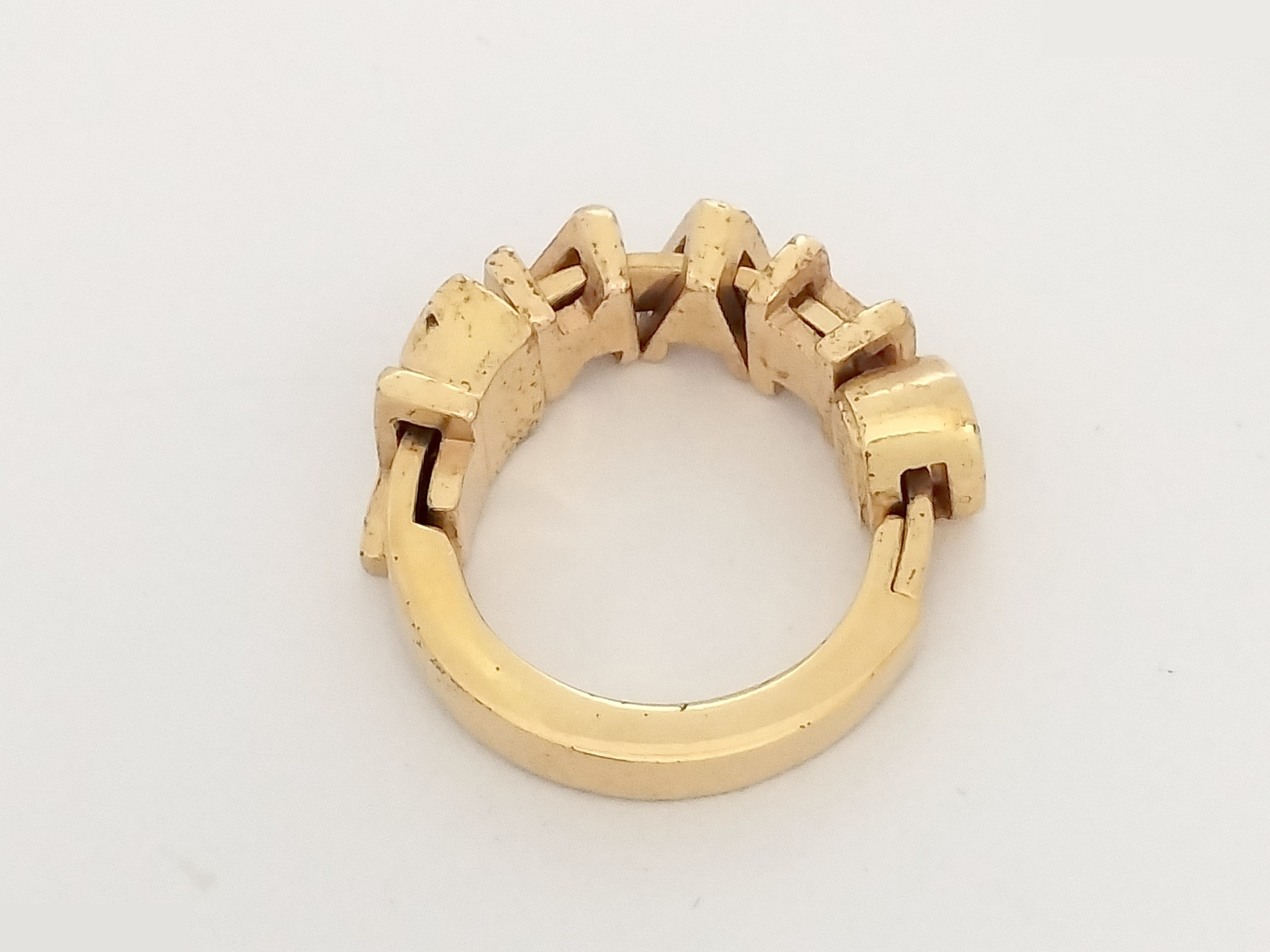 Logo Gold Ring, Size #14 — view 4