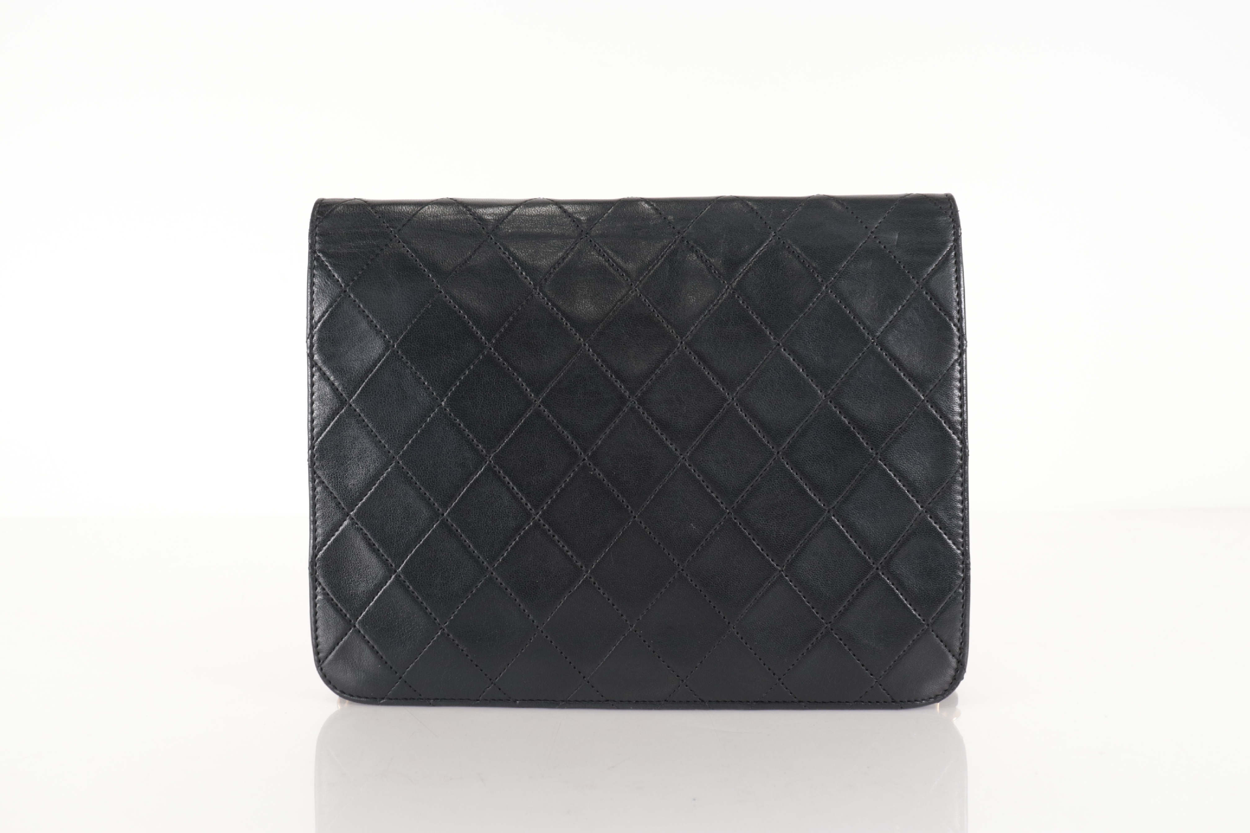 Push-Lock Lambskin Chain Shoulder Bag (Series 5) — view 2