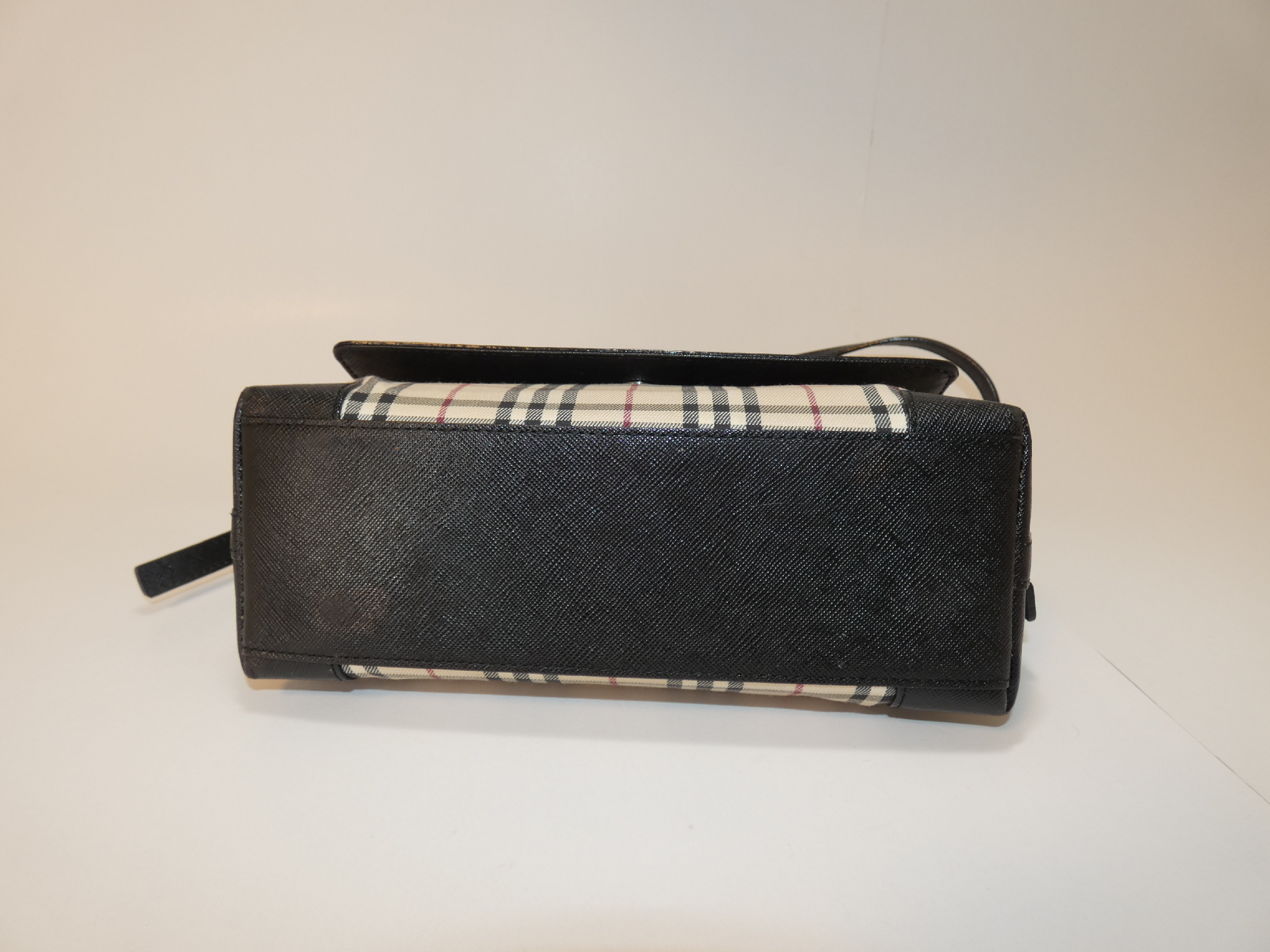 Nova Check Canvas Leather Shoulder Bag — view 6