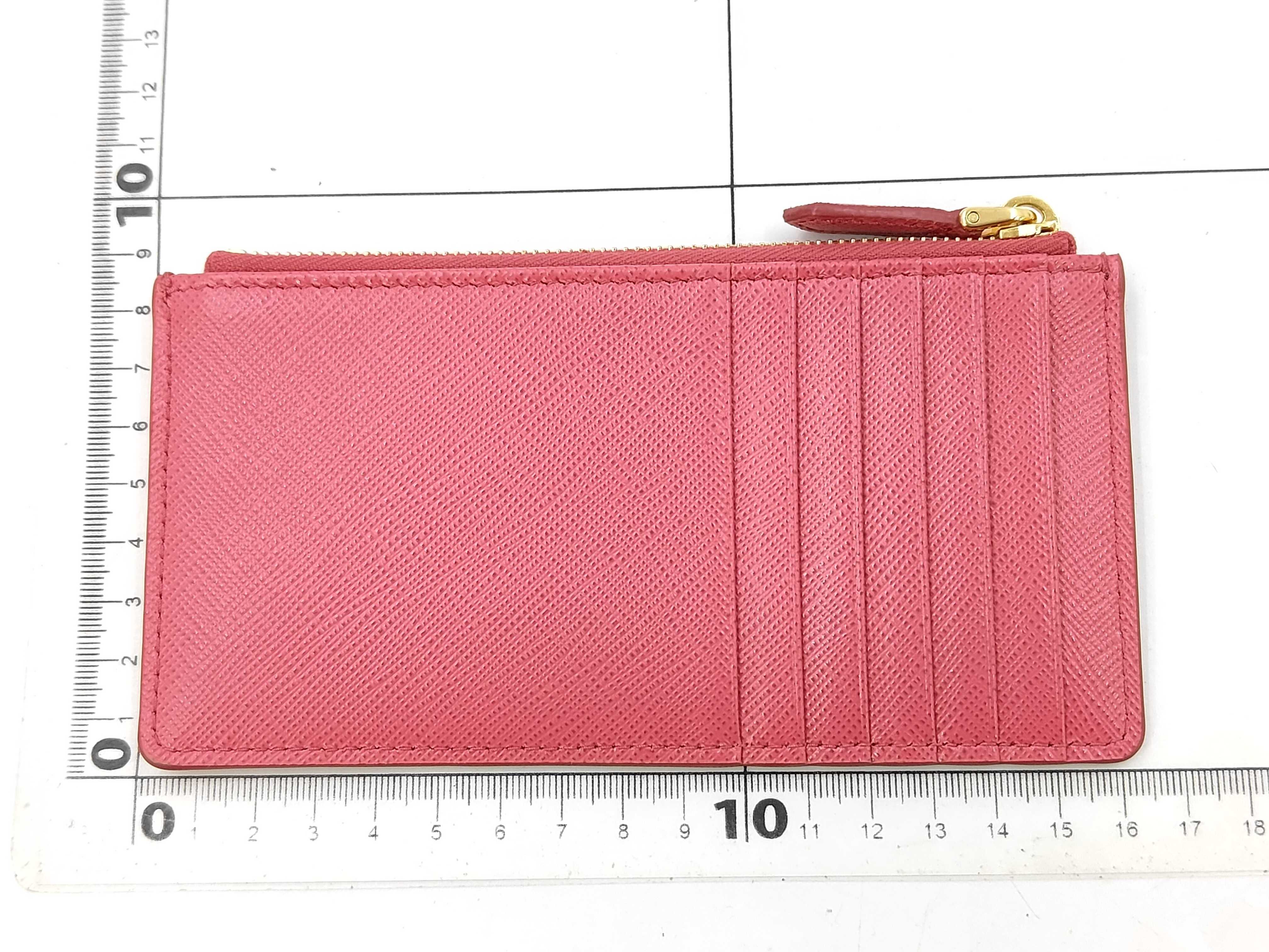 logo card case/key case 1MC054 pink. (Card case/pass case/business card holder) — view 2