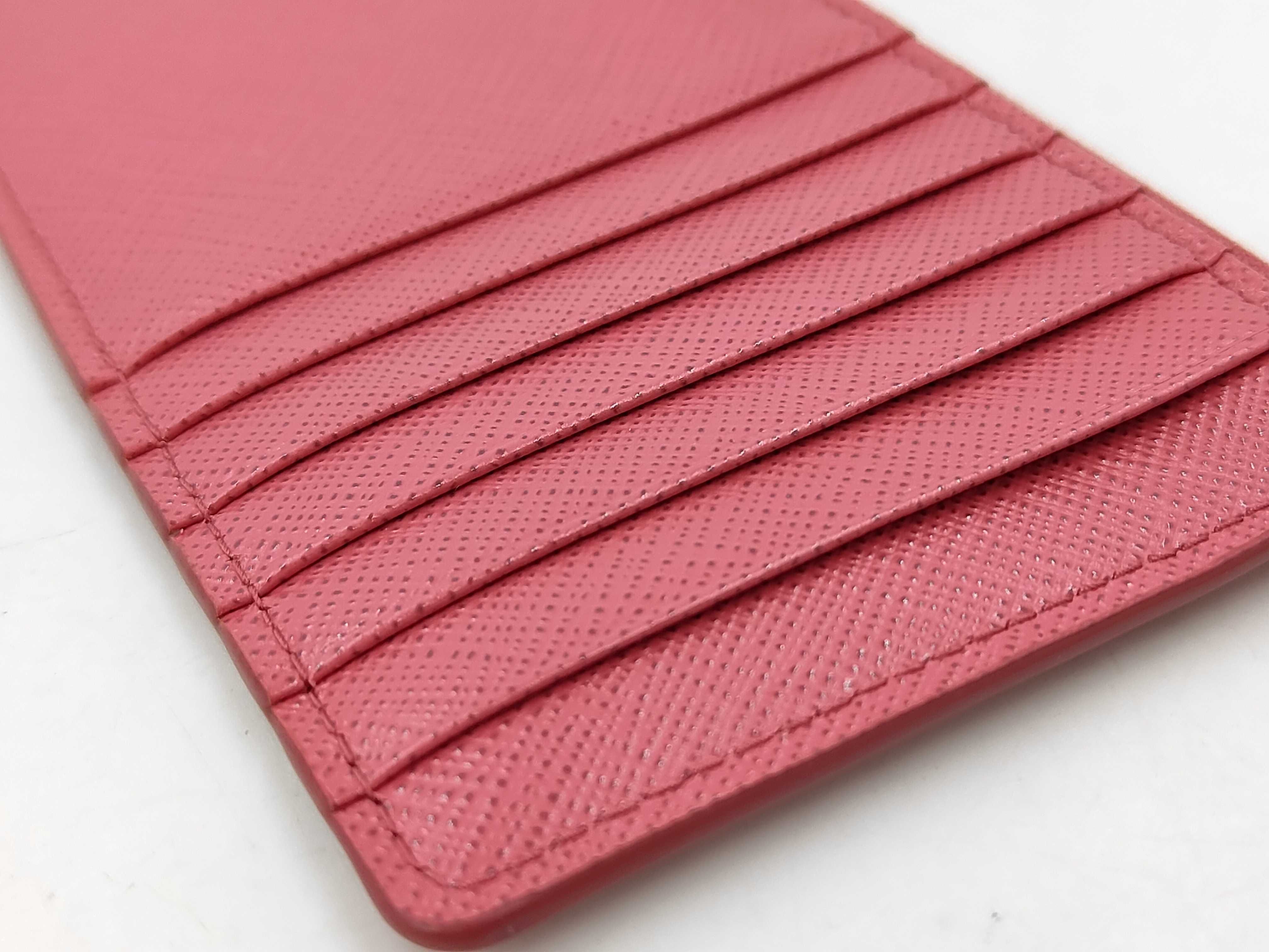logo card case/key case 1MC054 pink. (Card case/pass case/business card holder) — view 4