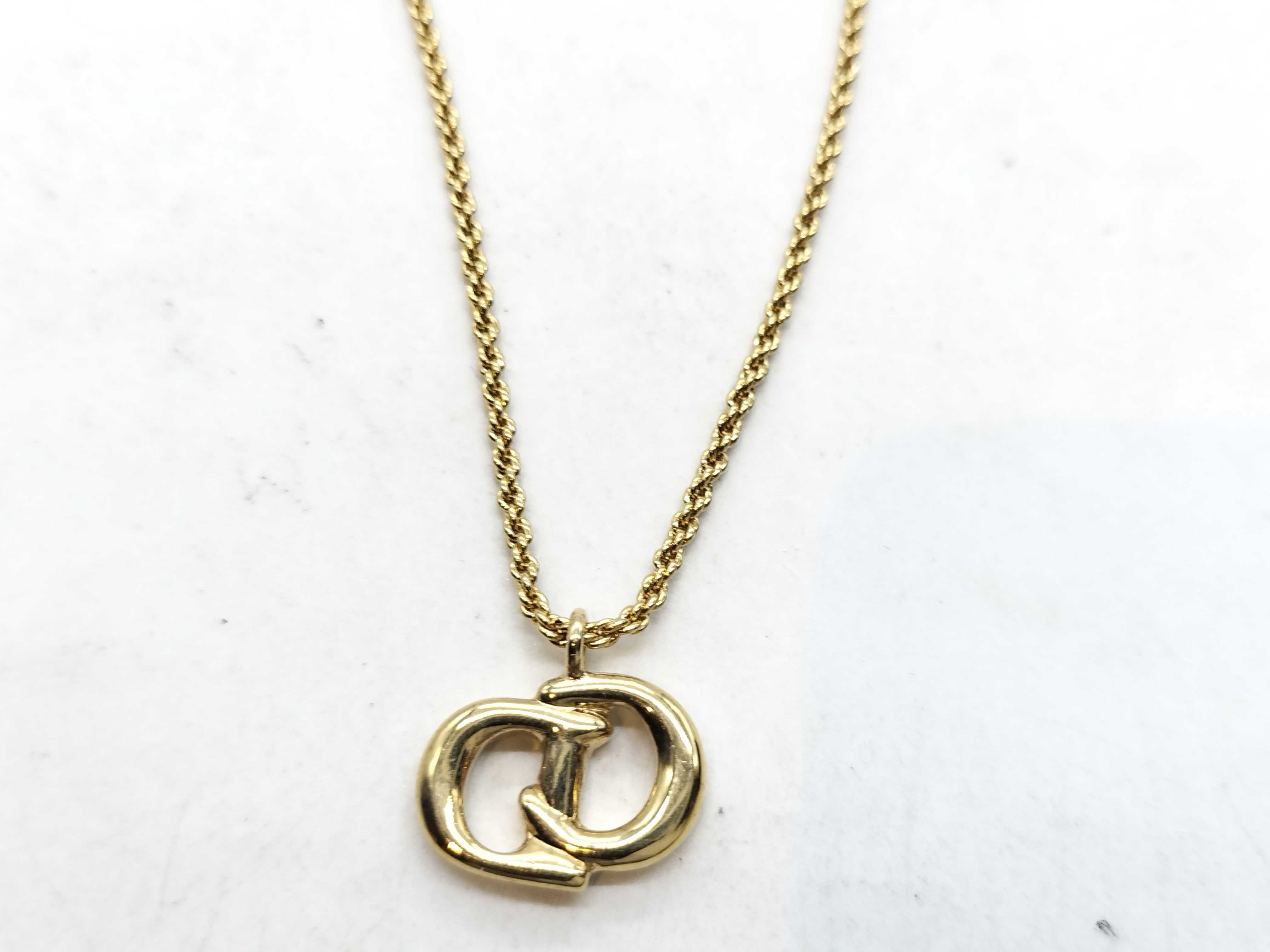 Gold Plated Logo Necklace — view 2