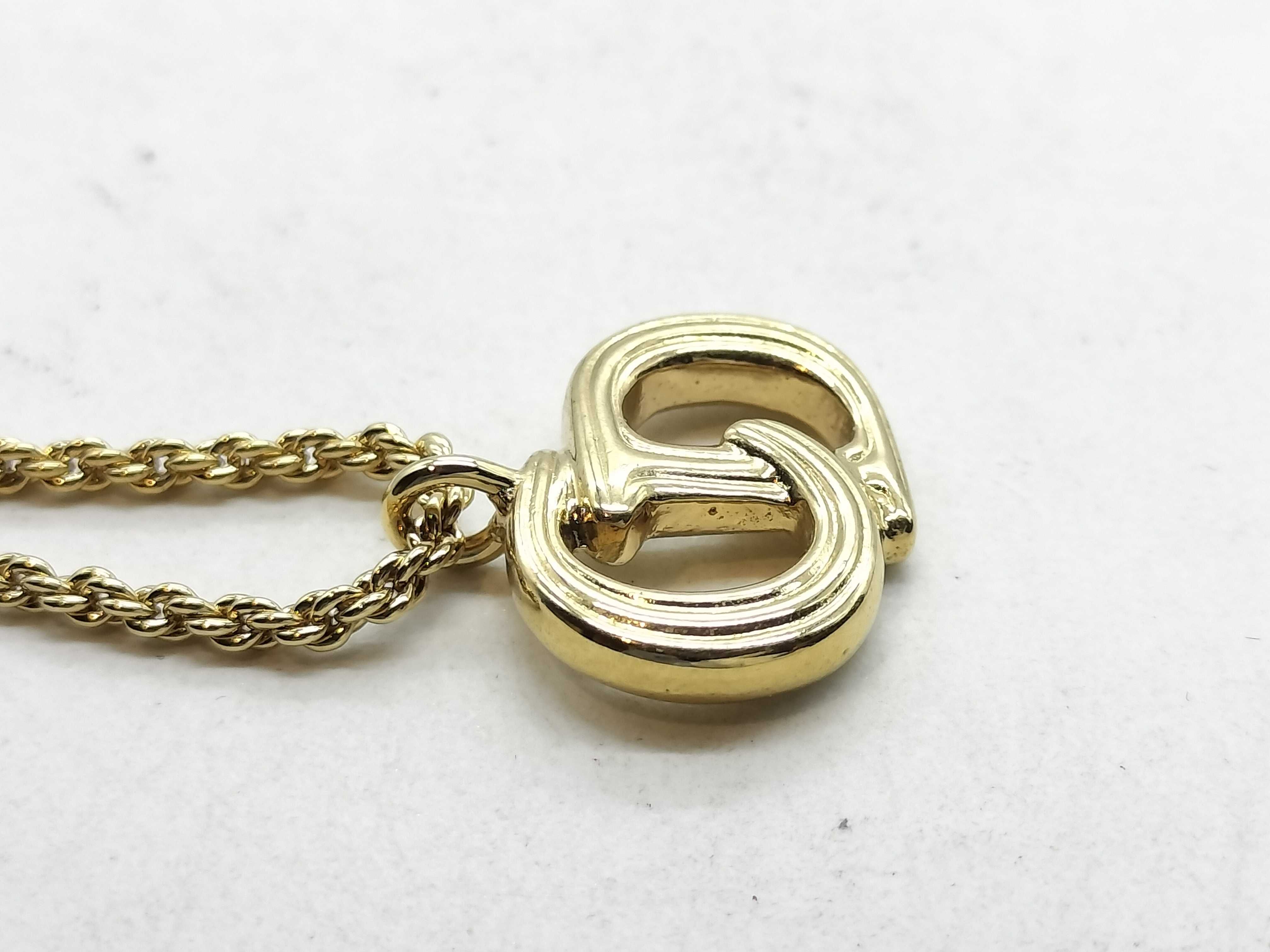 Gold Plated Logo Necklace — view 3