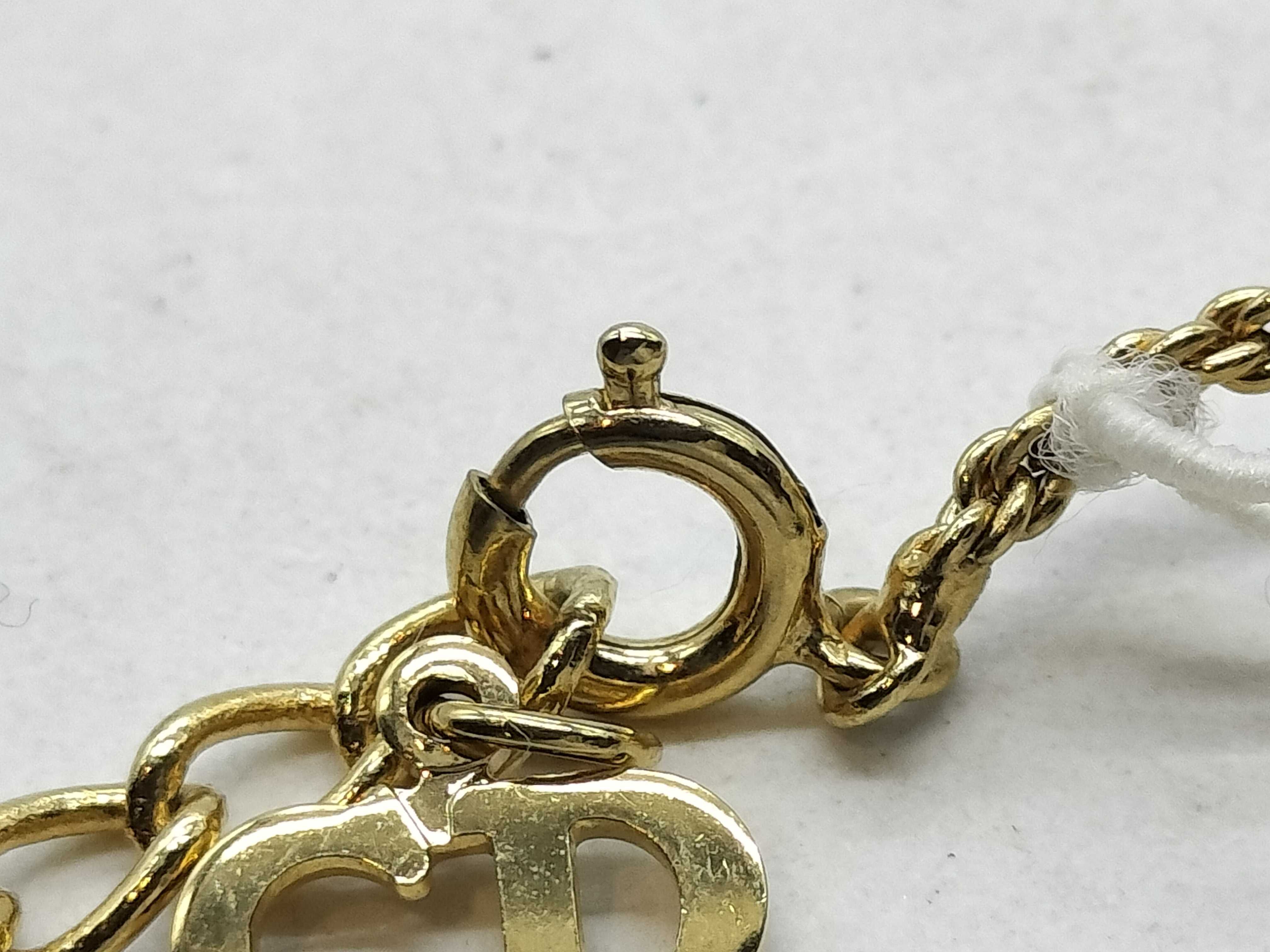 Gold Plated Logo Necklace — view 4