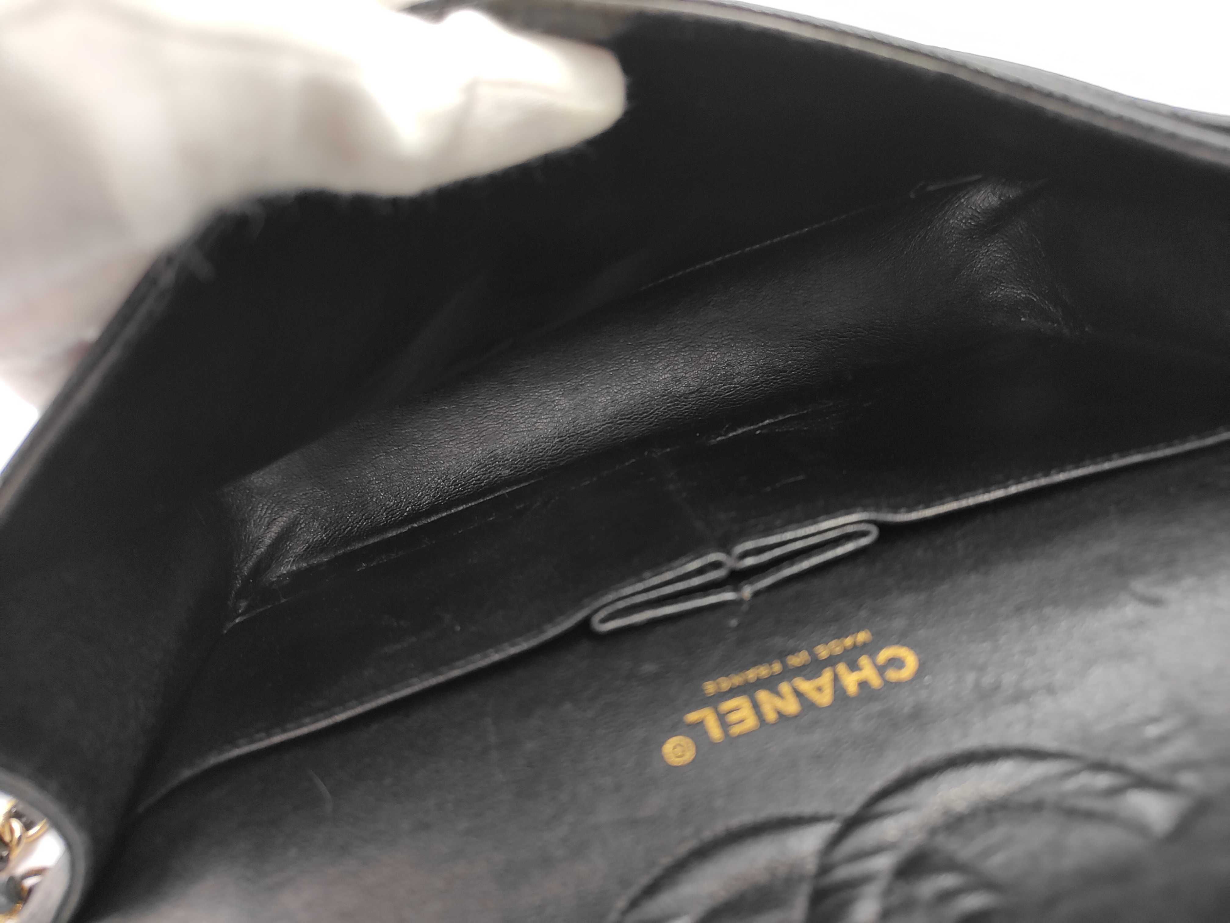 Double Flap Matelasse Caviar Skin Shoulder Bag — view 10