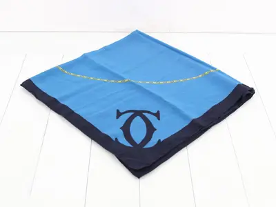 Scarf, blue, other lines, accessories, scarves