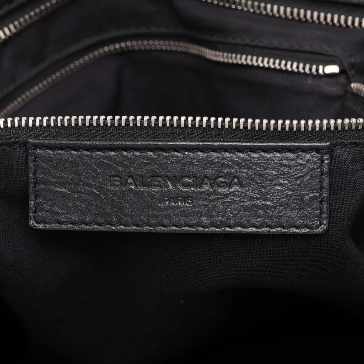 Classic Mini Folder 340134 Leather 2-Way Handbag Black — view 11