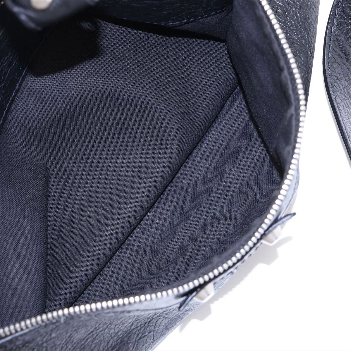Classic Mini Folder 340134 Leather 2-Way Handbag Black — view 10