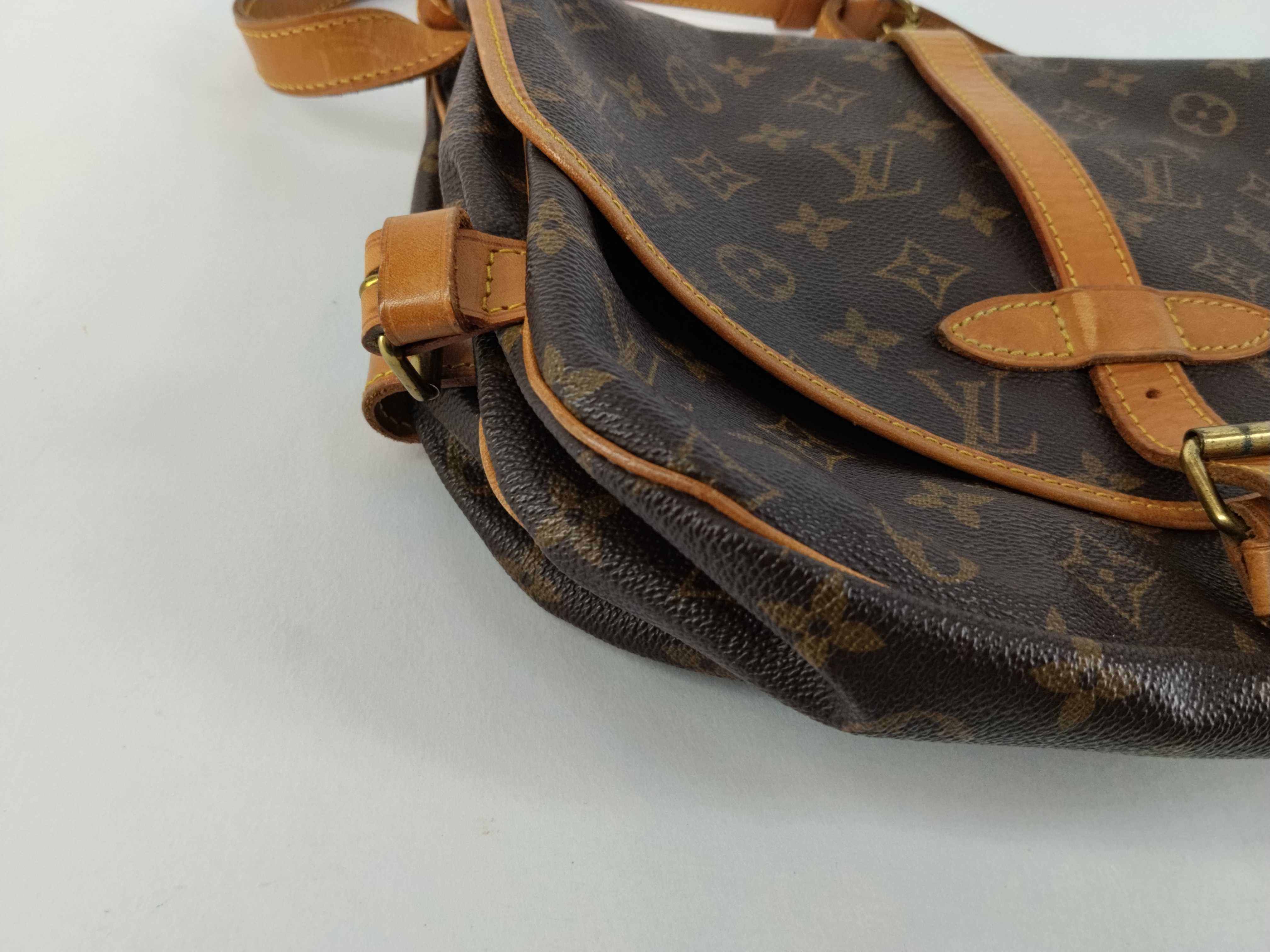 Monogram Vuitton Saumur Shoulder Bag — view 6