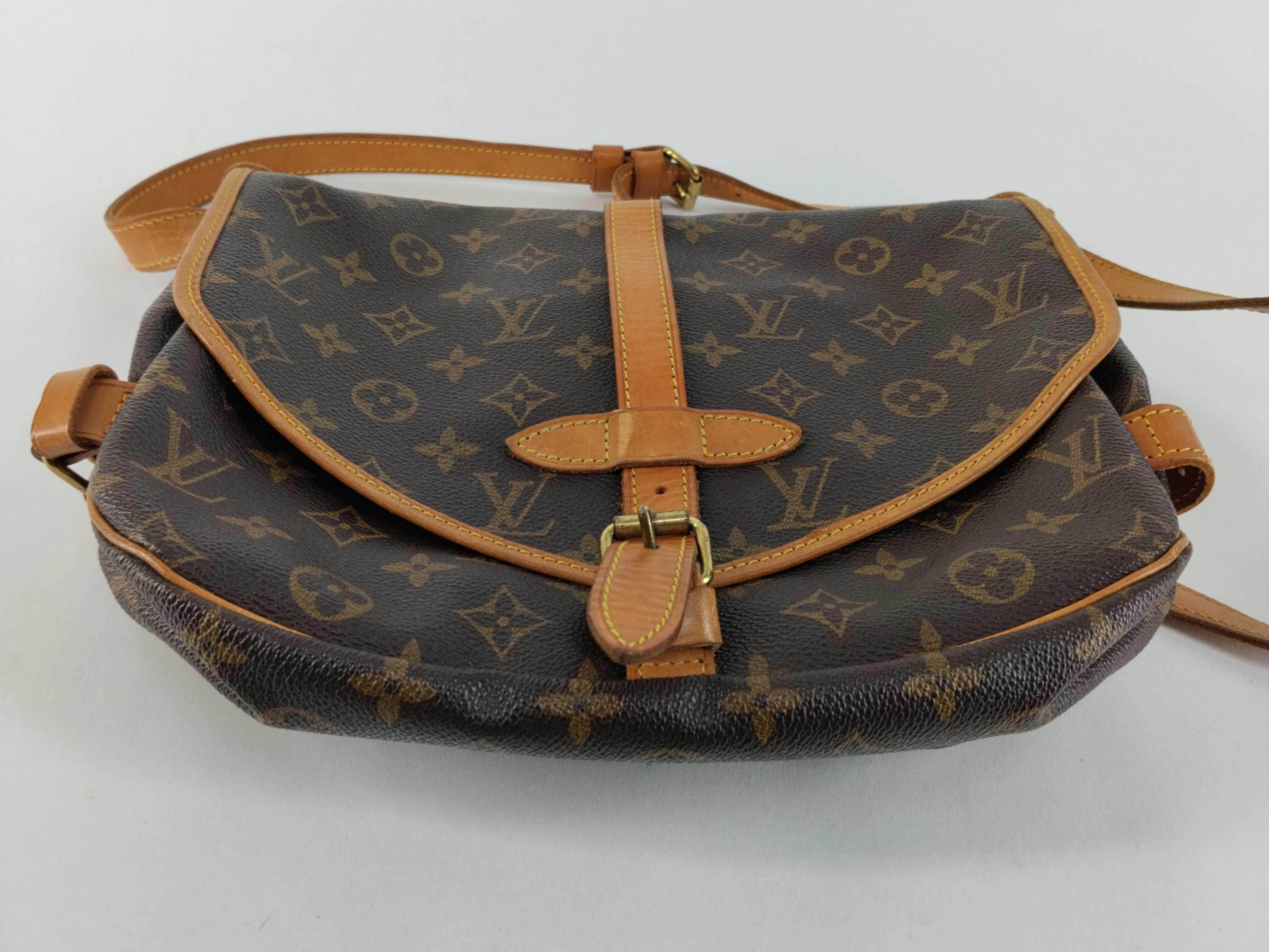 Monogram Vuitton Saumur Shoulder Bag — view 7