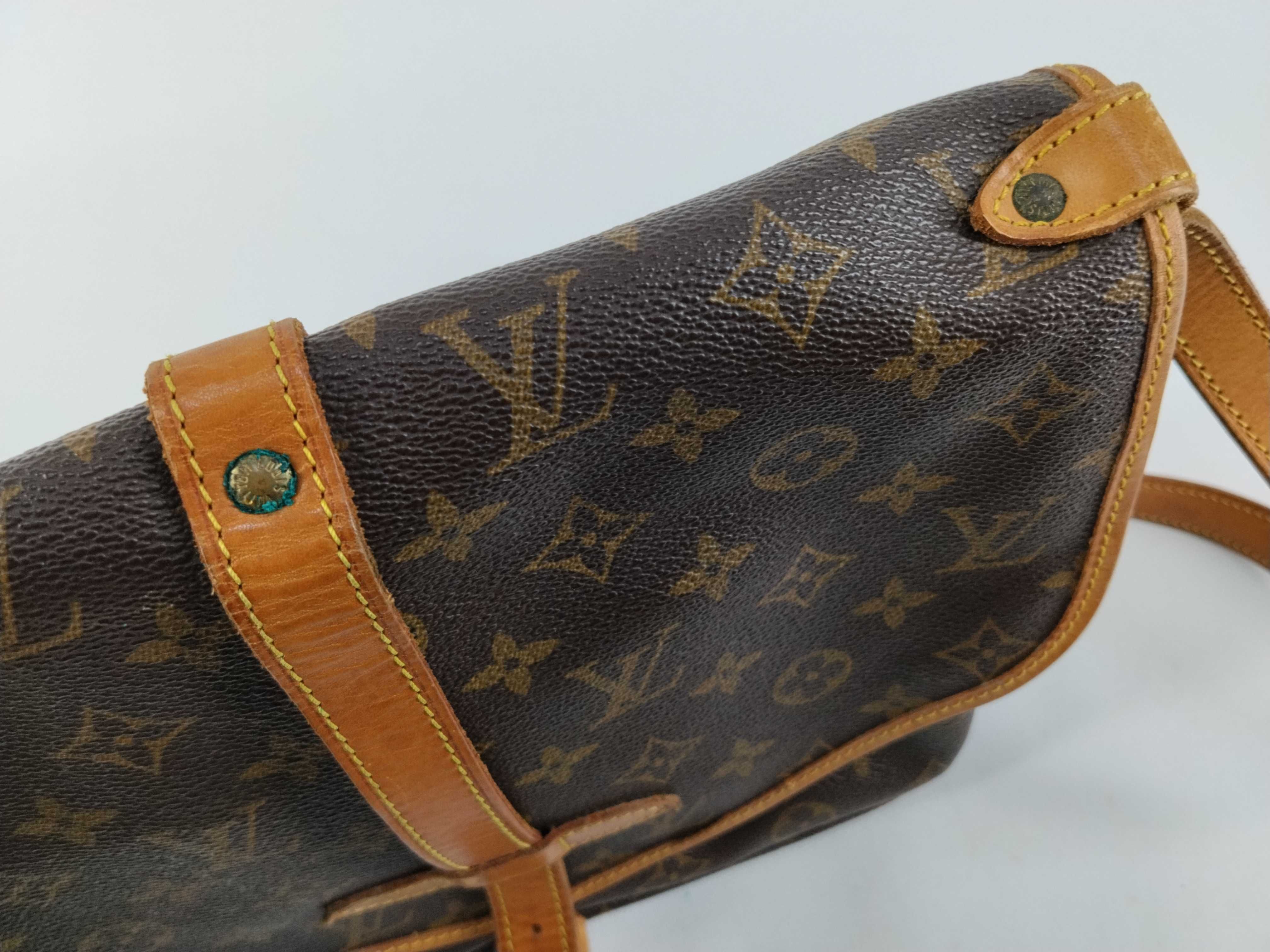 Monogram Vuitton Saumur Shoulder Bag — view 9