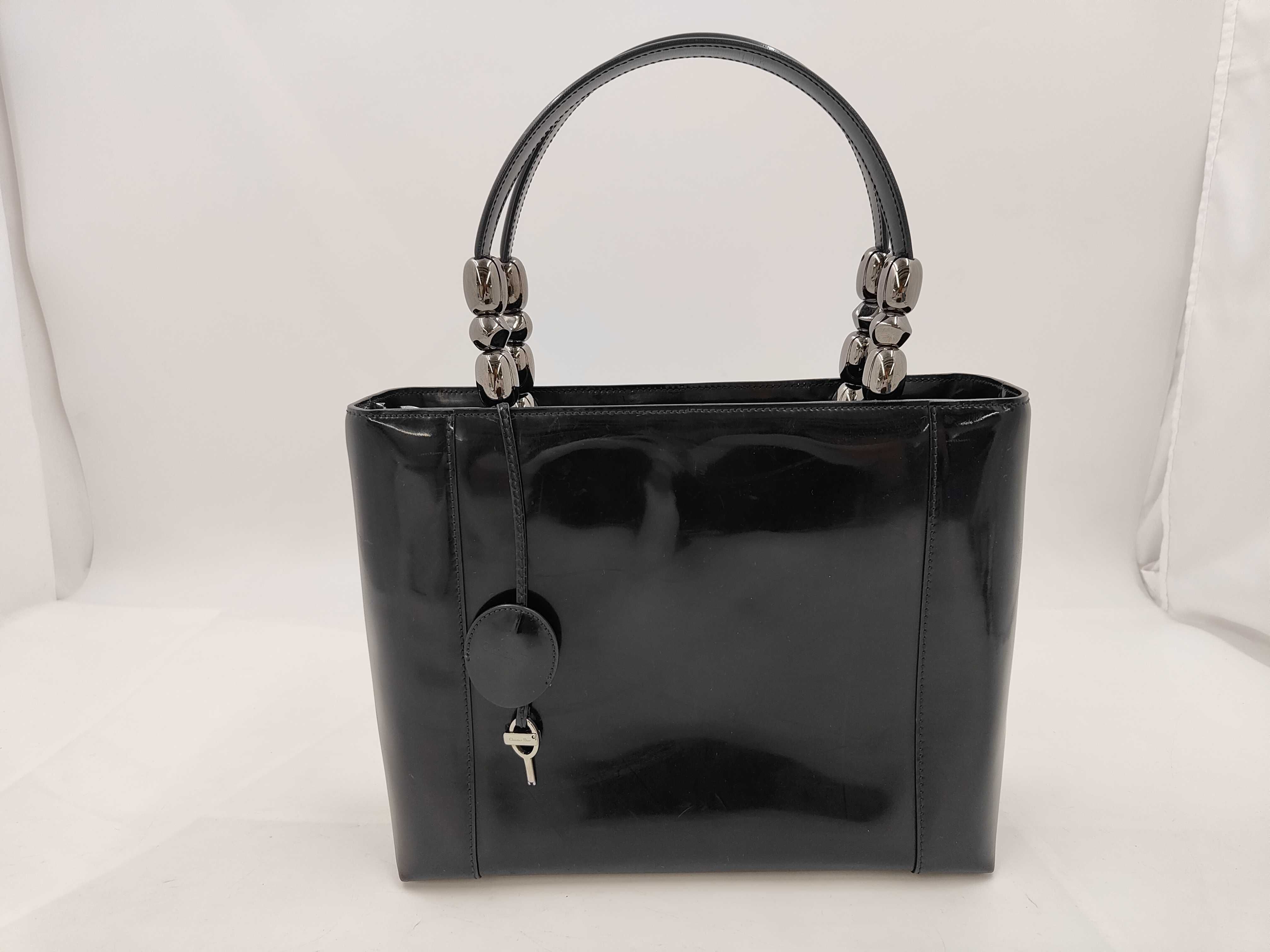 Maris Pearl Patent Leather Tote Bag