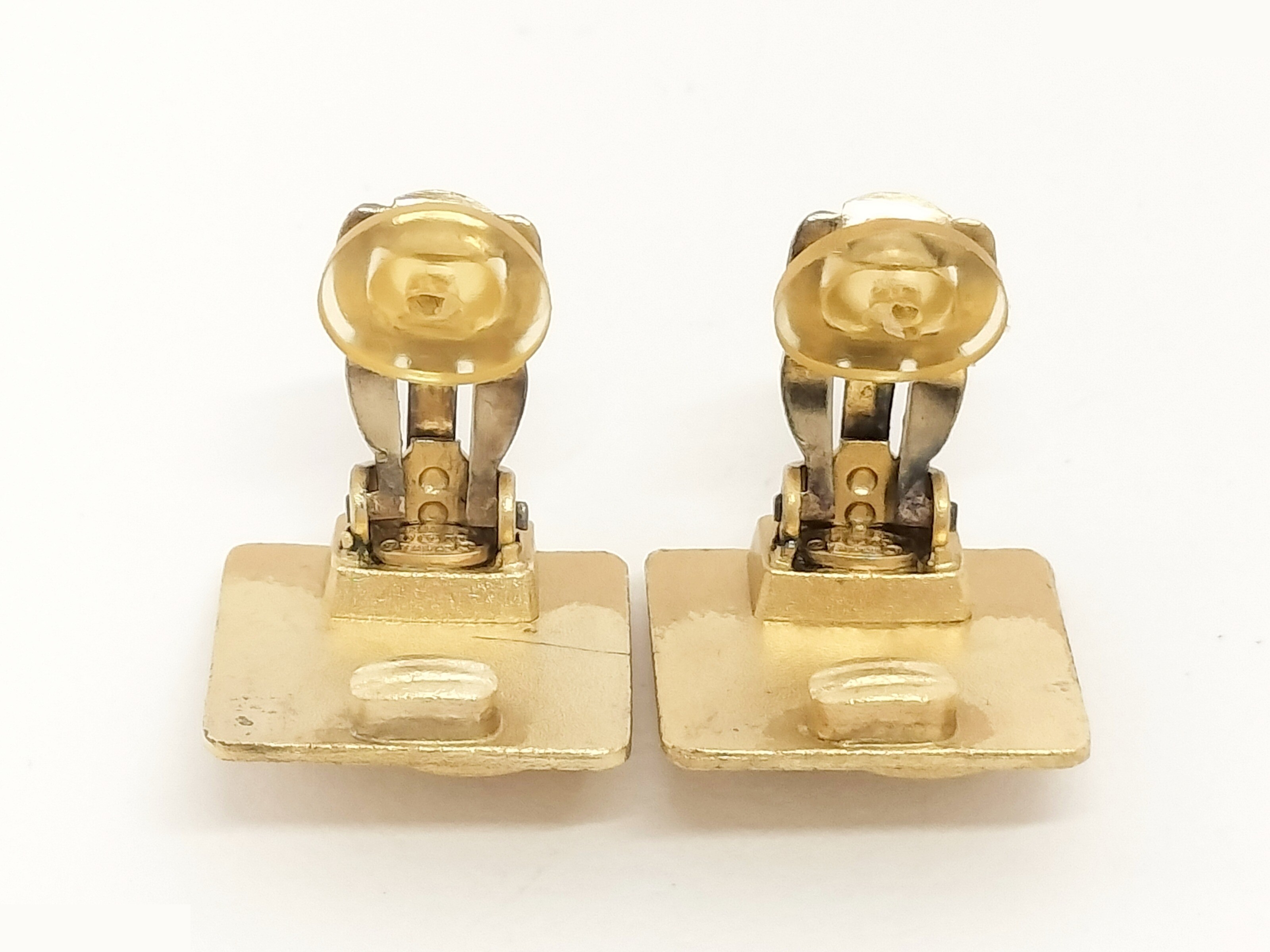 Coco Turnlock Gold Earrings — view 2