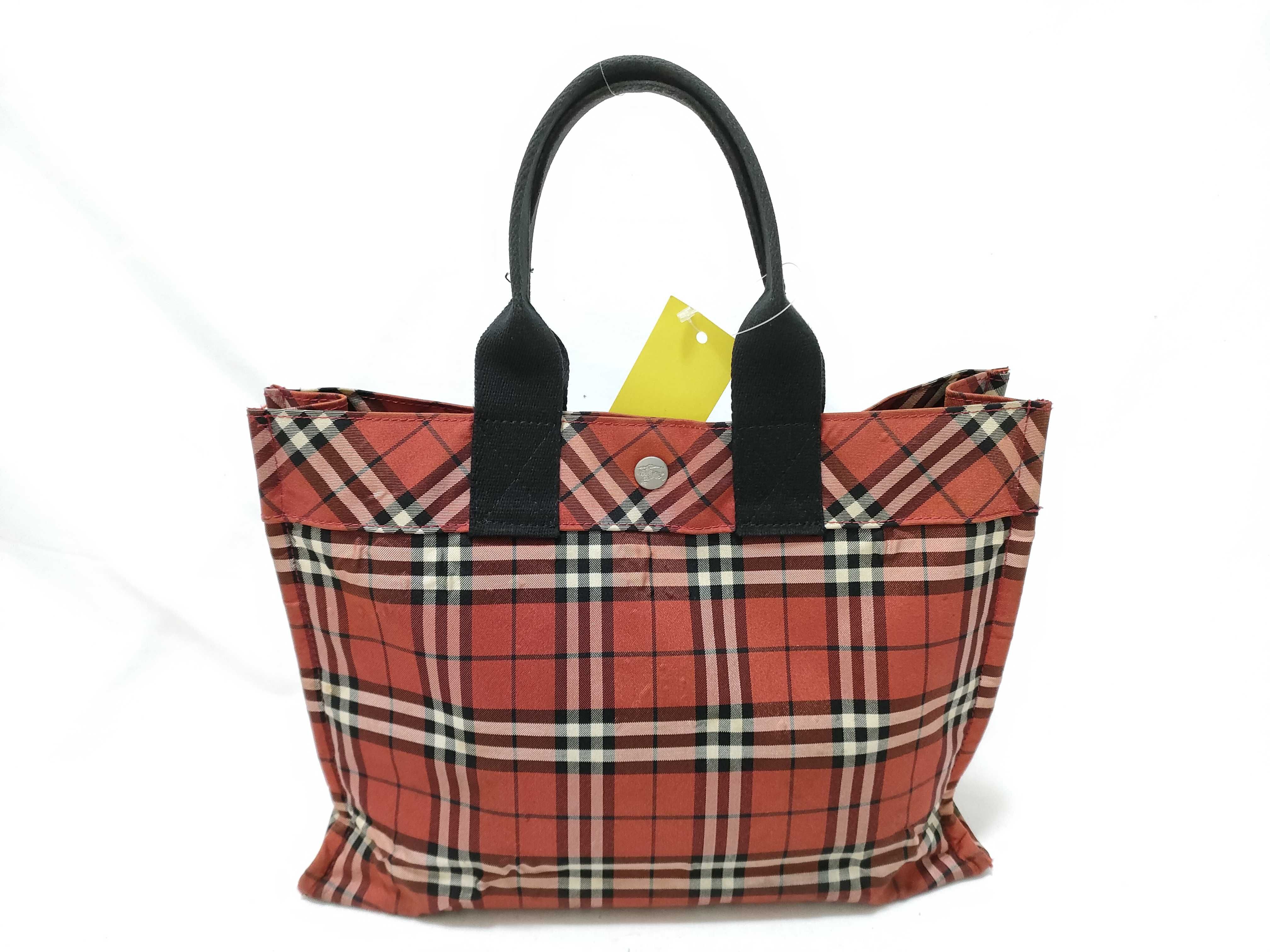 Blue Label Red Check Tote Bag