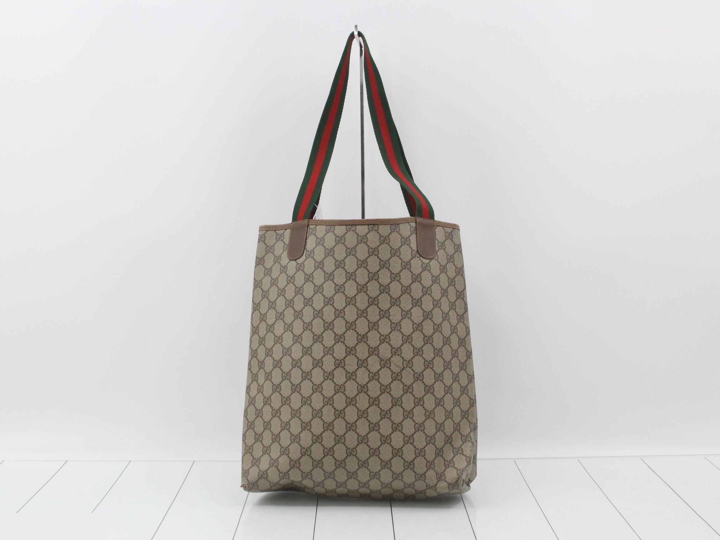 Old Sherry Line GG Supreme Tote Bag, PVC x Leather — view 2