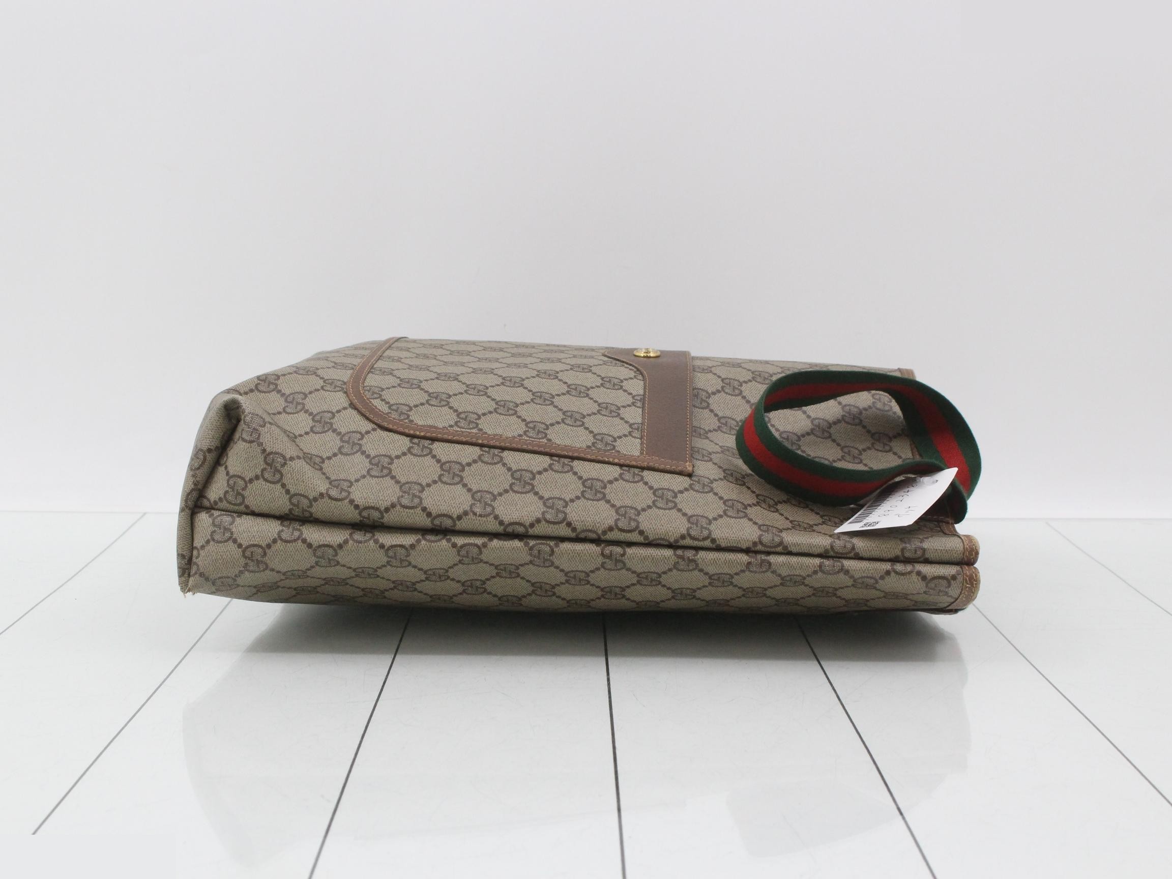 Old Sherry Line GG Supreme Tote Bag, PVC x Leather — view 3