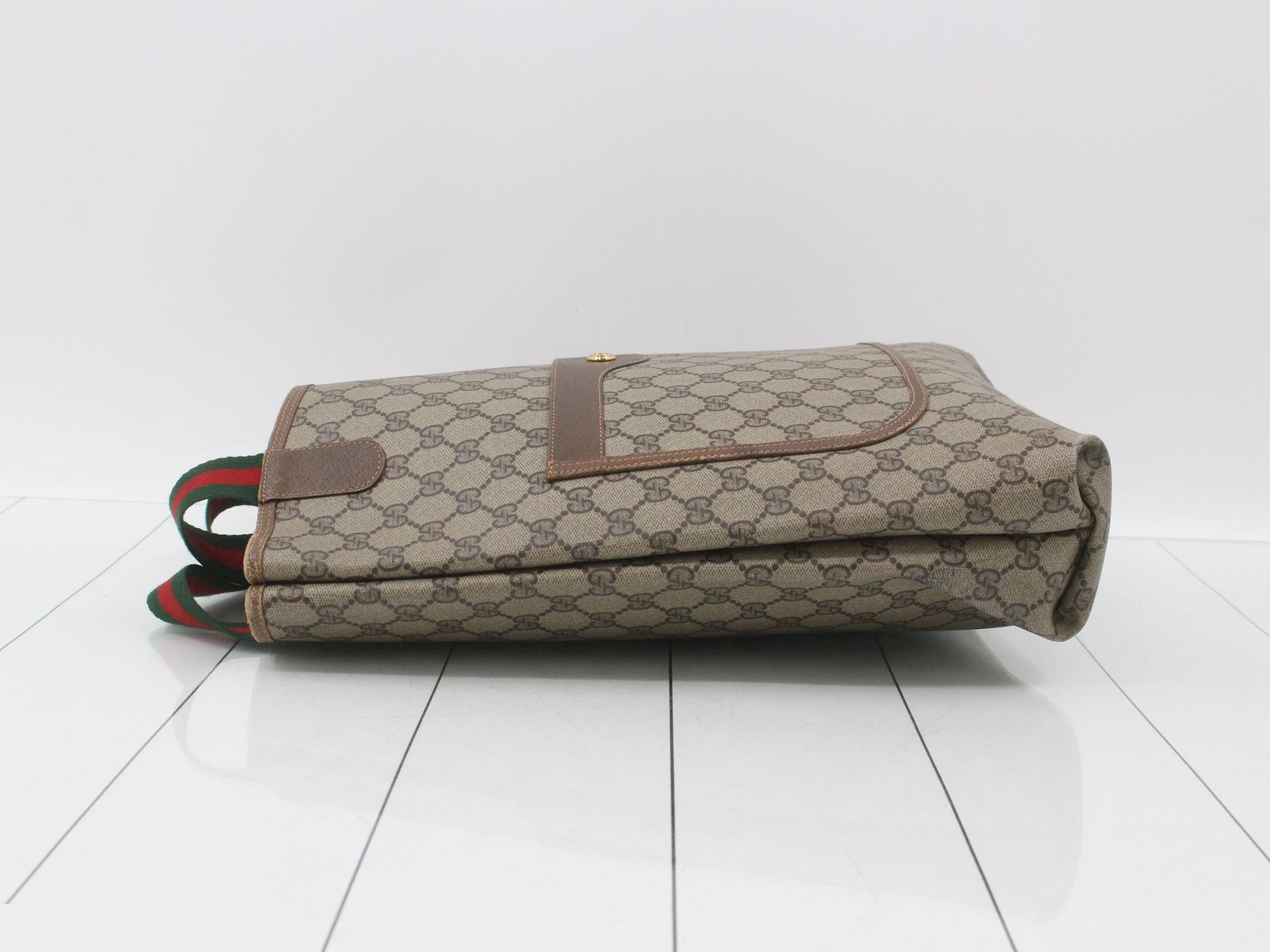 Old Sherry Line GG Supreme Tote Bag, PVC x Leather — view 4