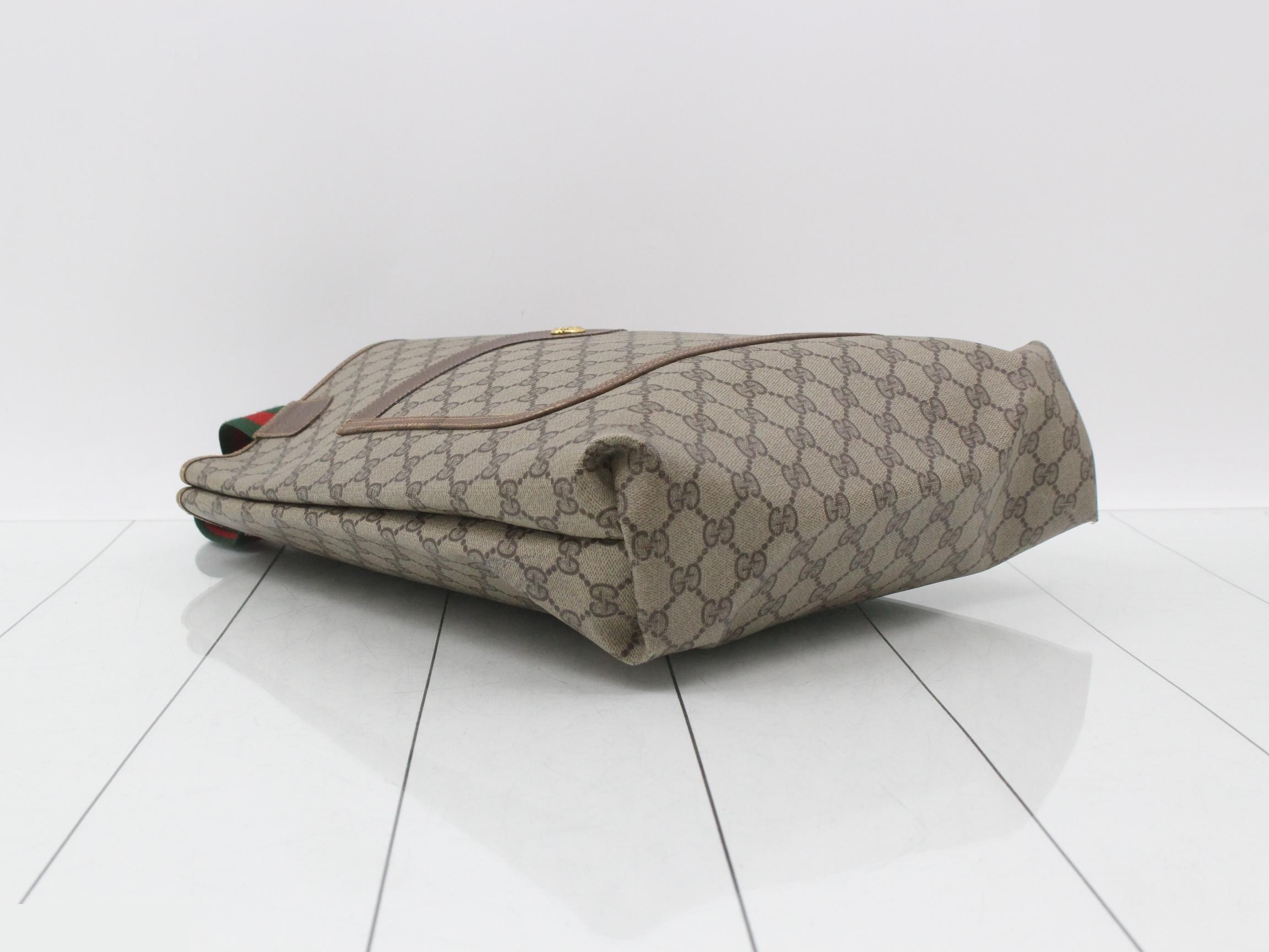 Old Sherry Line GG Supreme Tote Bag, PVC x Leather — view 5