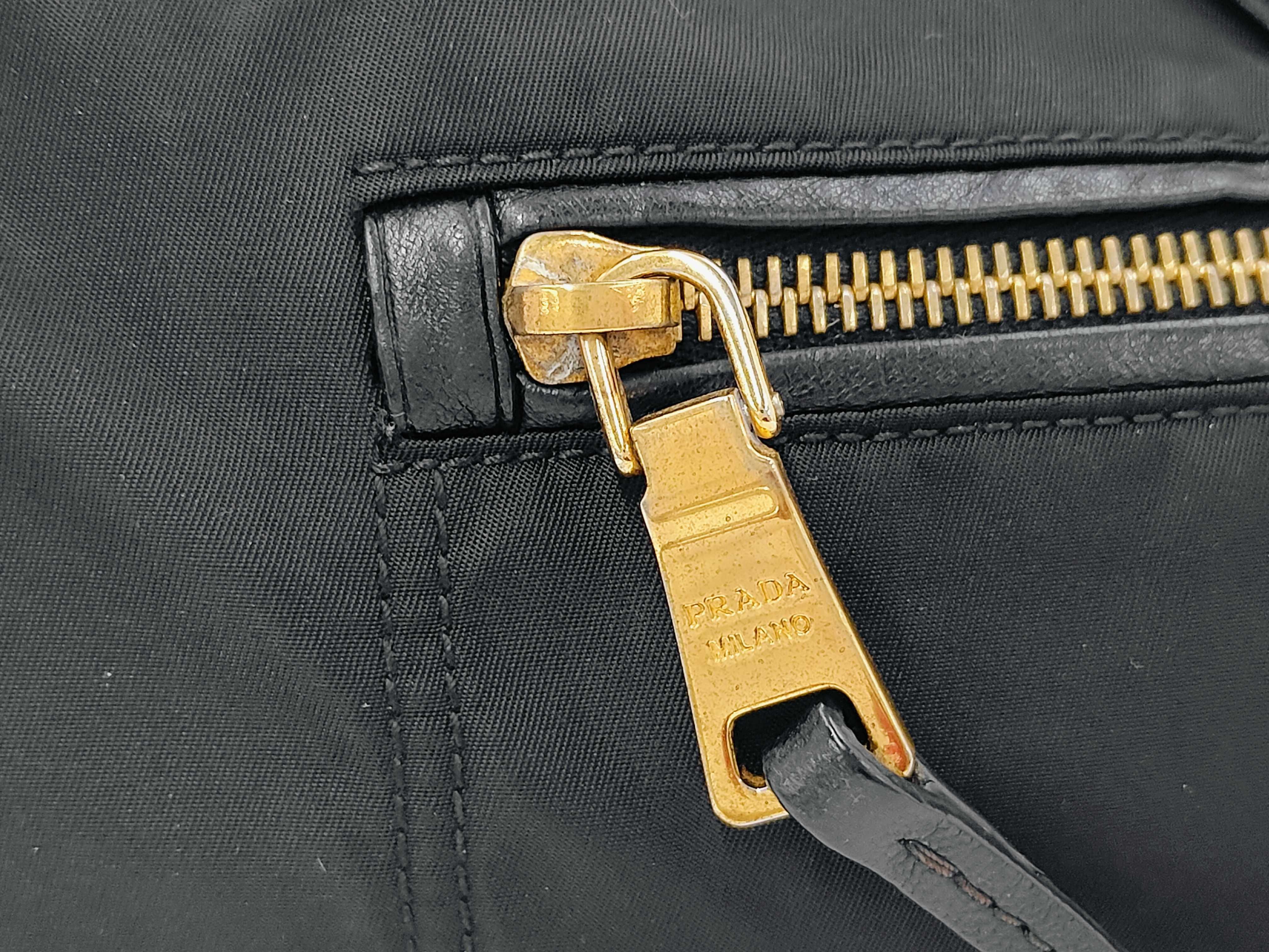 Nylon Shoulder Bag, Black — view 10