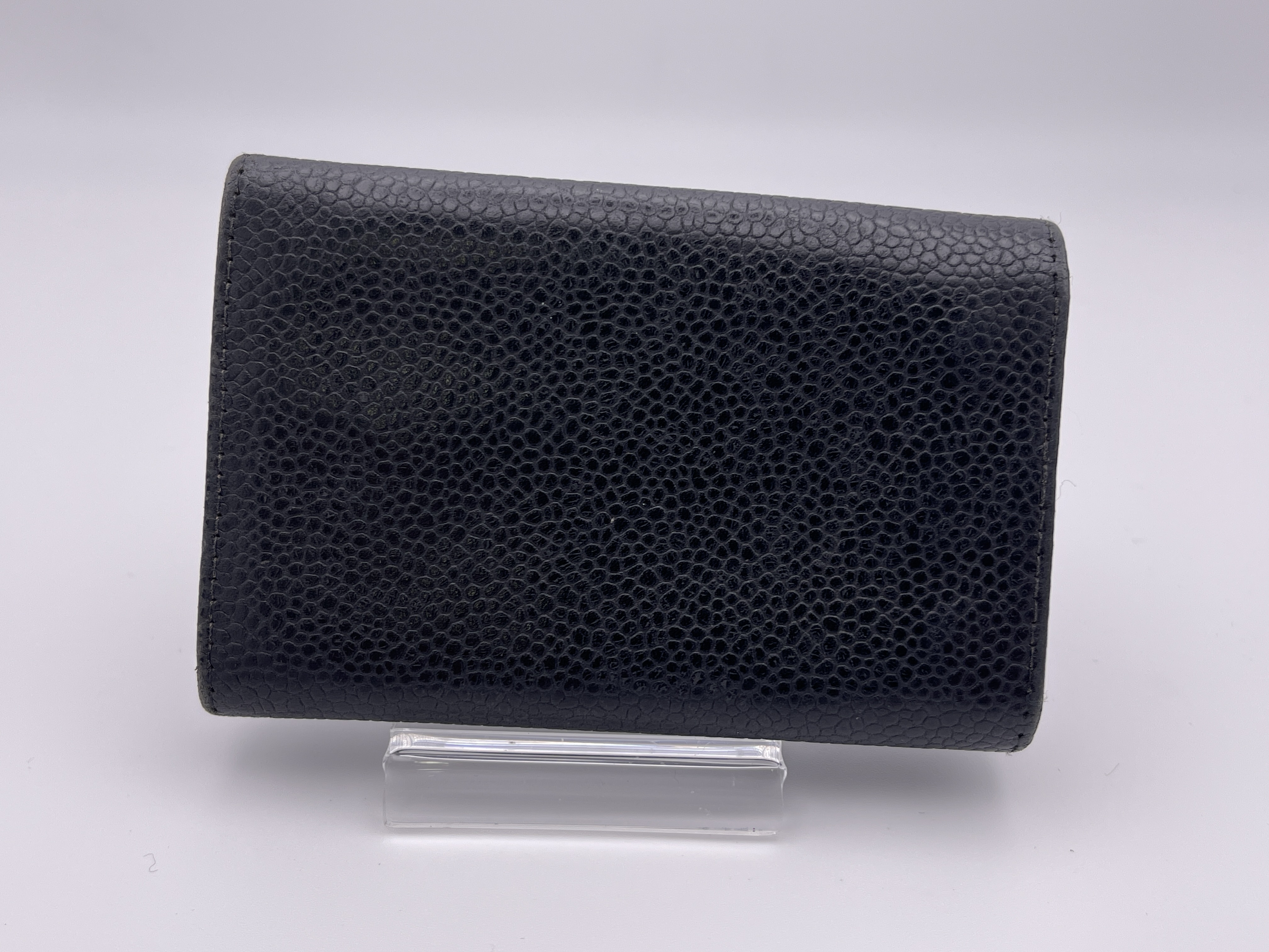 Coco Mark Caviar Skin Key Case/Keychain with Seal — view 2