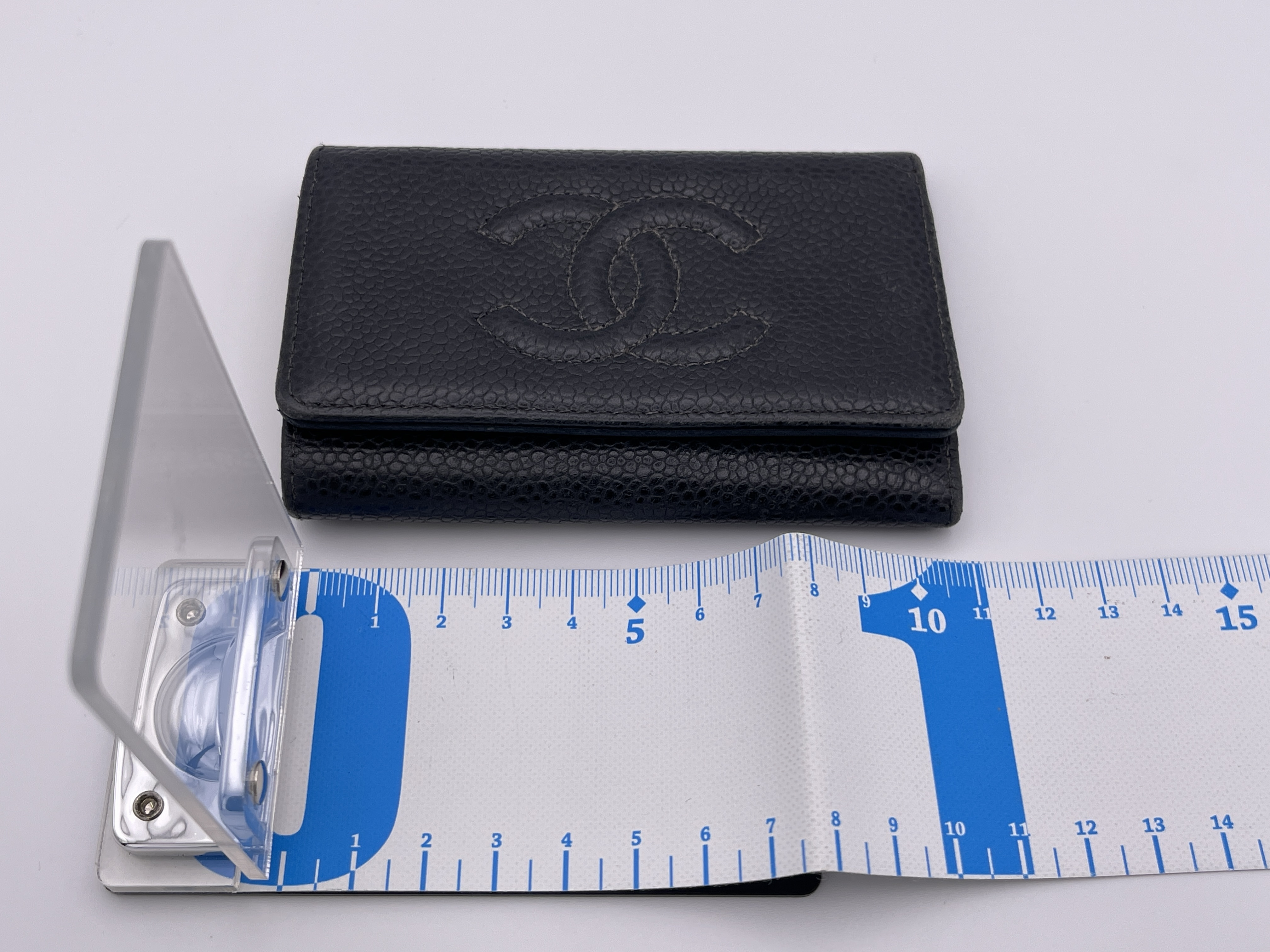 Coco Mark Caviar Skin Key Case/Keychain with Seal — view 12