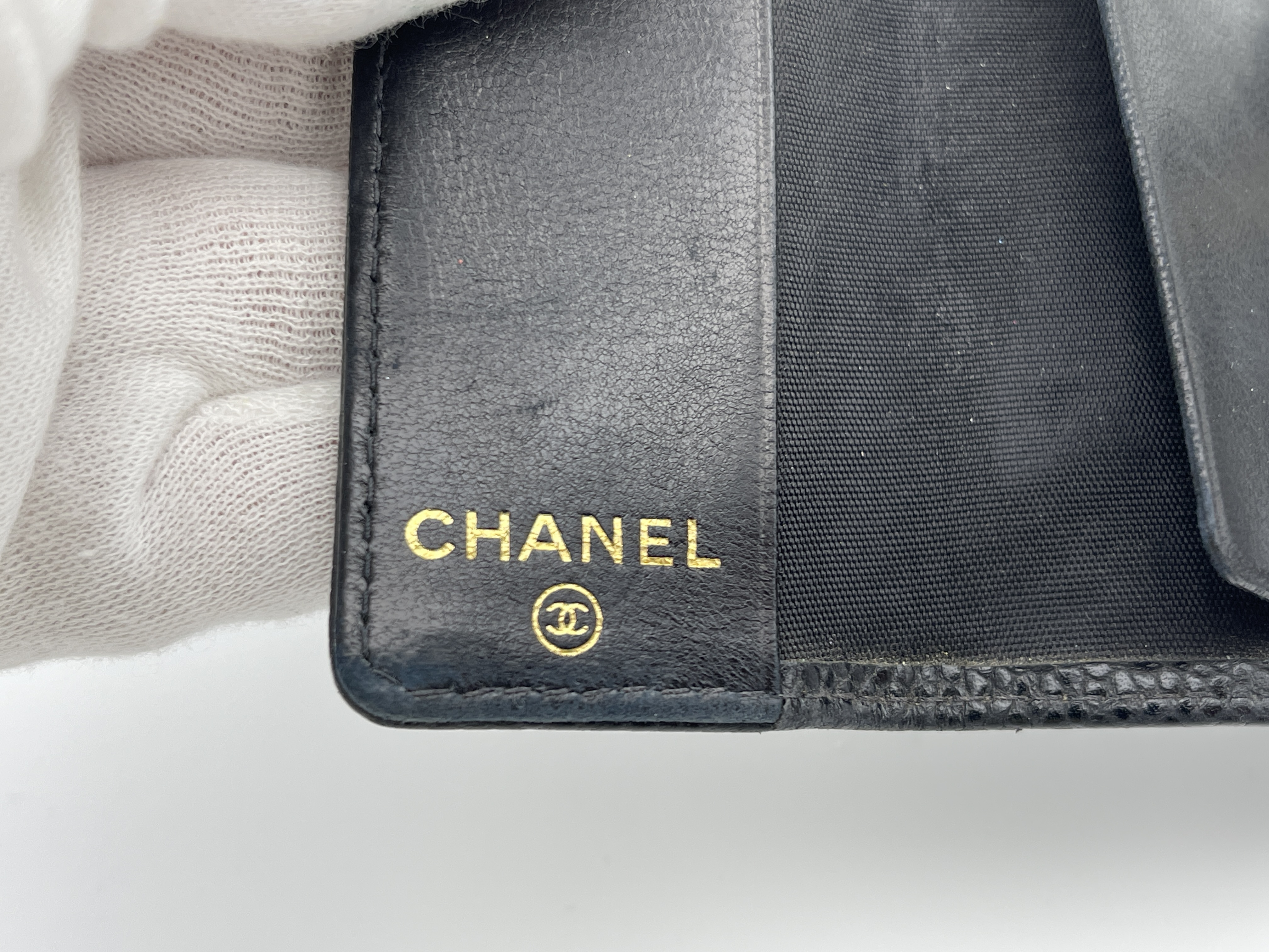 Coco Mark Caviar Skin Key Case/Keychain with Seal — view 5
