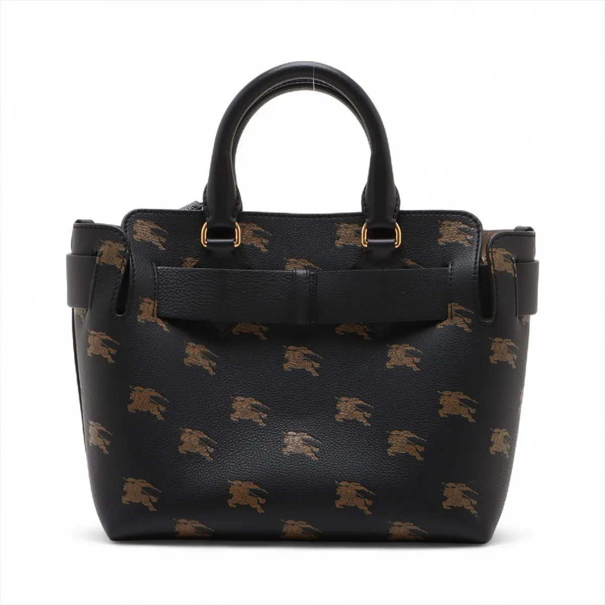Belt Bag Leather 2-Way Handbag Black — view 2