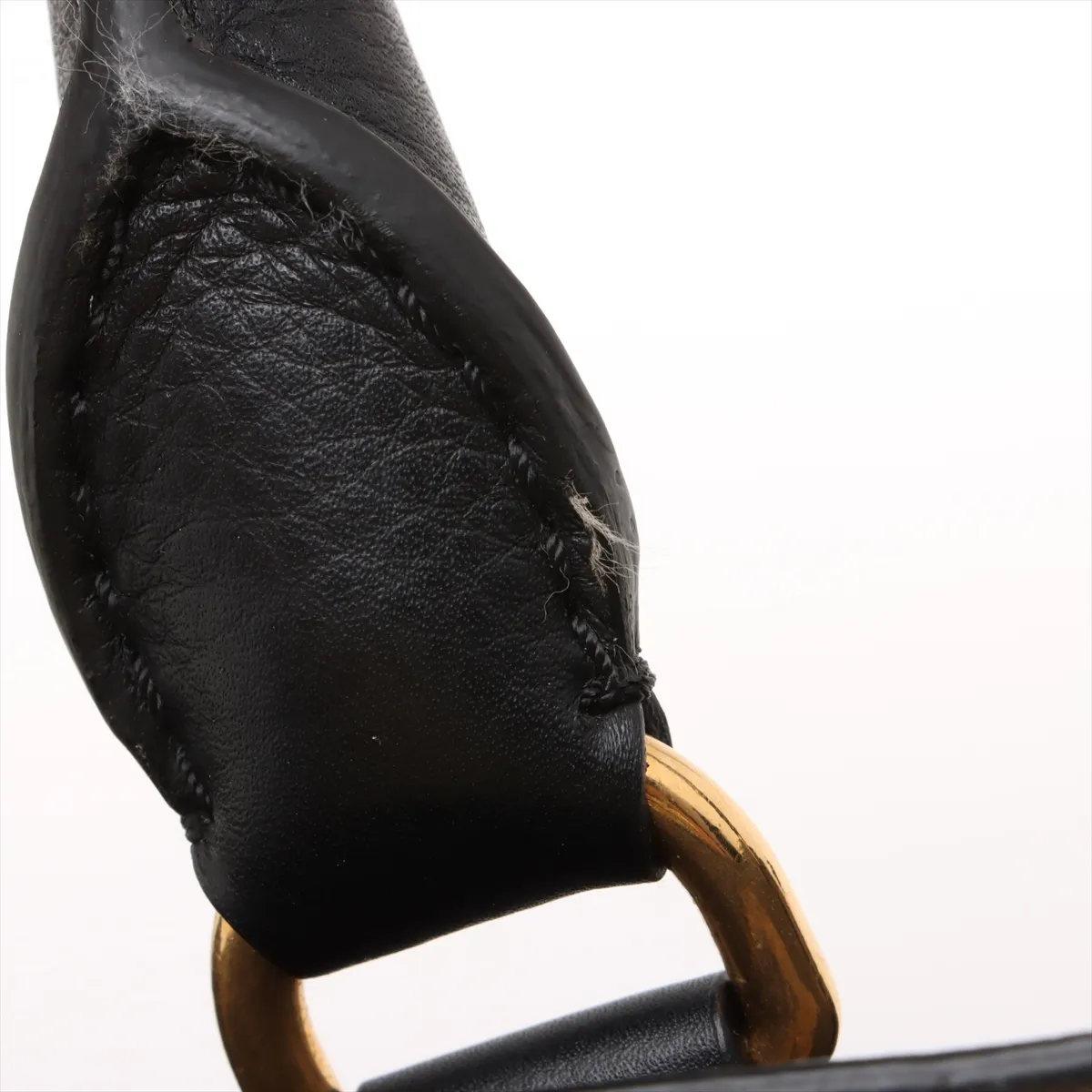 Belt Bag Leather 2-Way Handbag Black — view 12