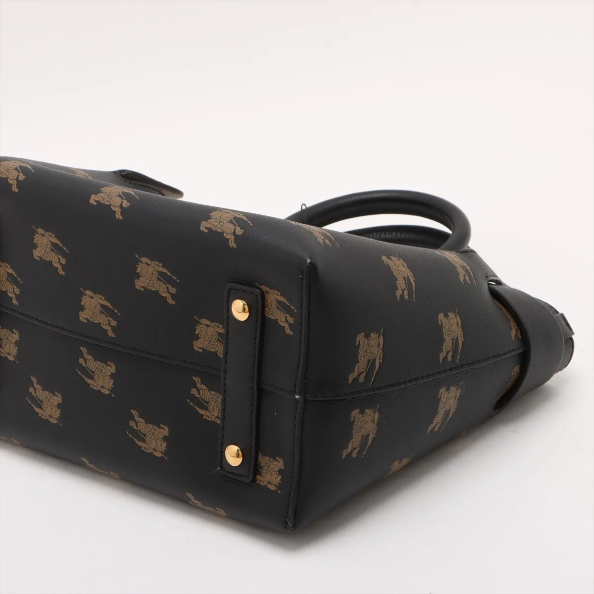 Belt Bag Leather 2-Way Handbag Black — view 3
