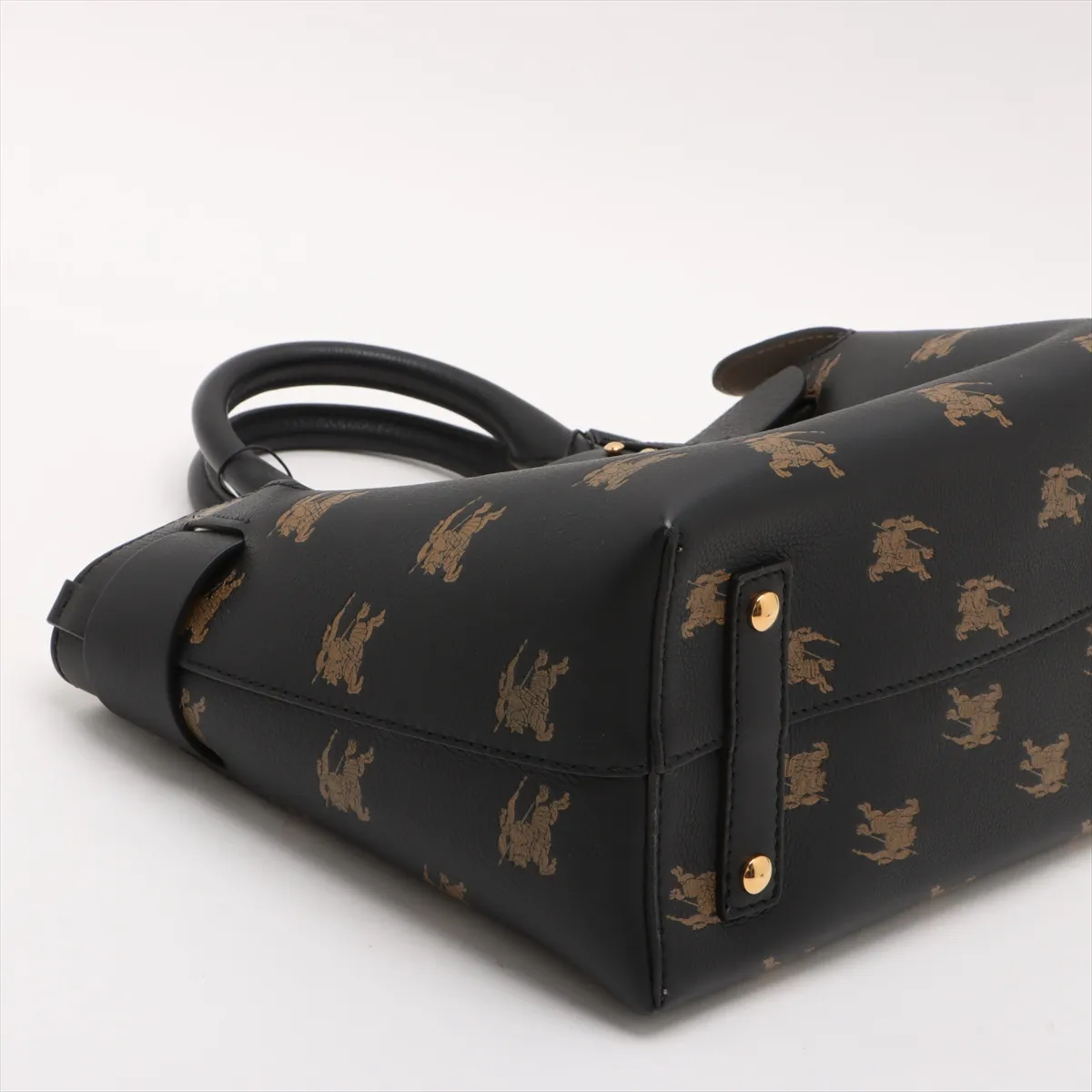 Belt Bag Leather 2-Way Handbag Black — view 4