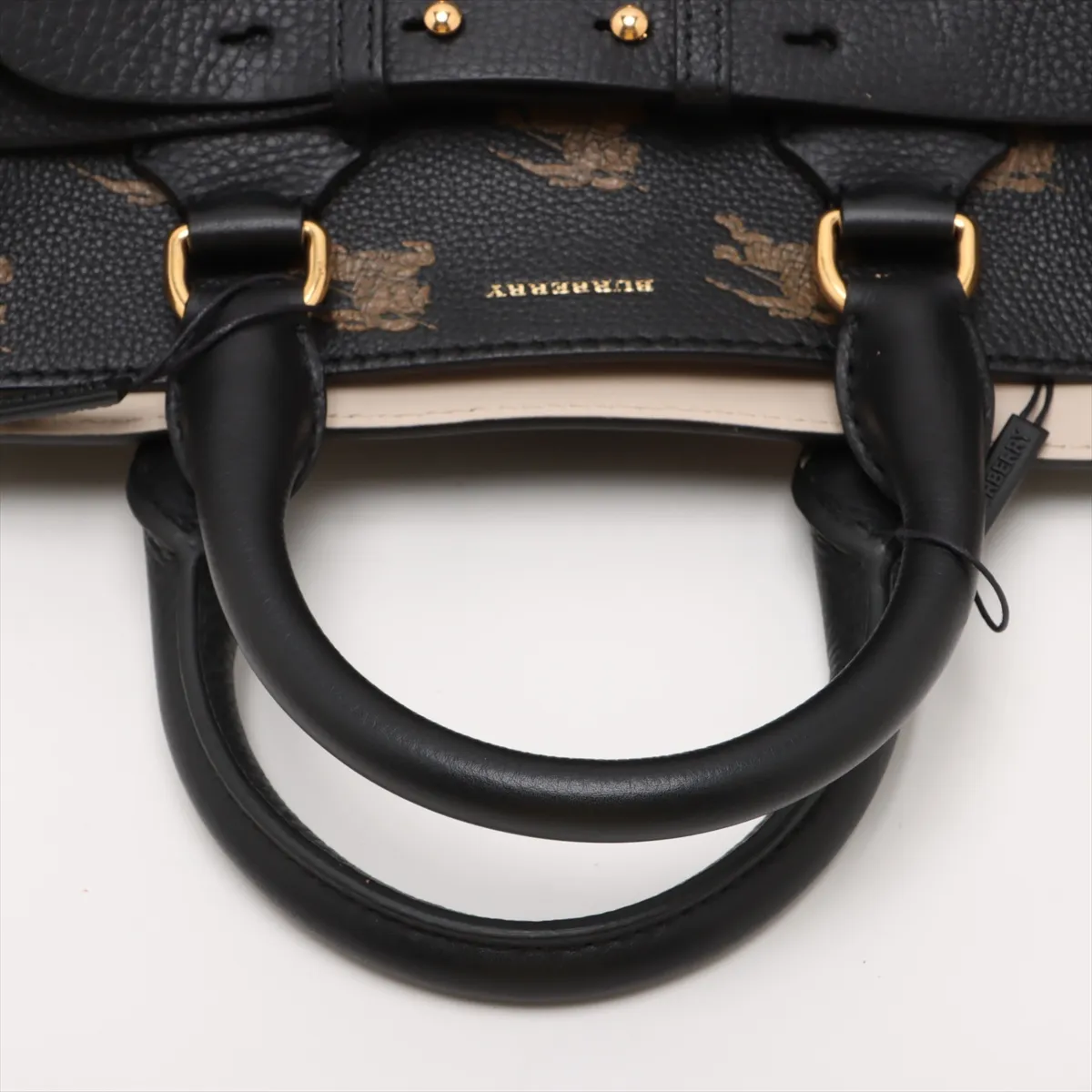 Belt Bag Leather 2-Way Handbag Black — view 5
