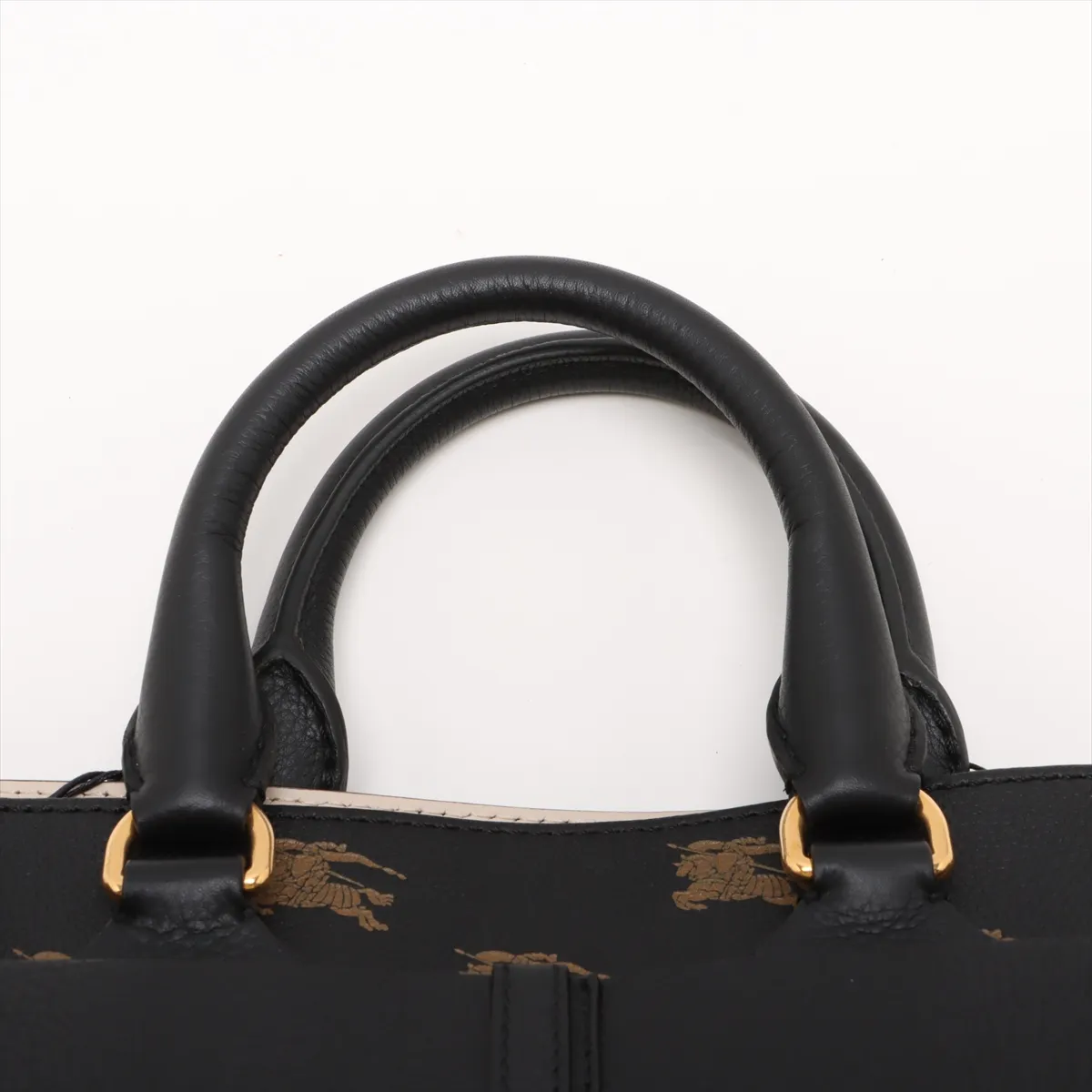 Belt Bag Leather 2-Way Handbag Black — view 6