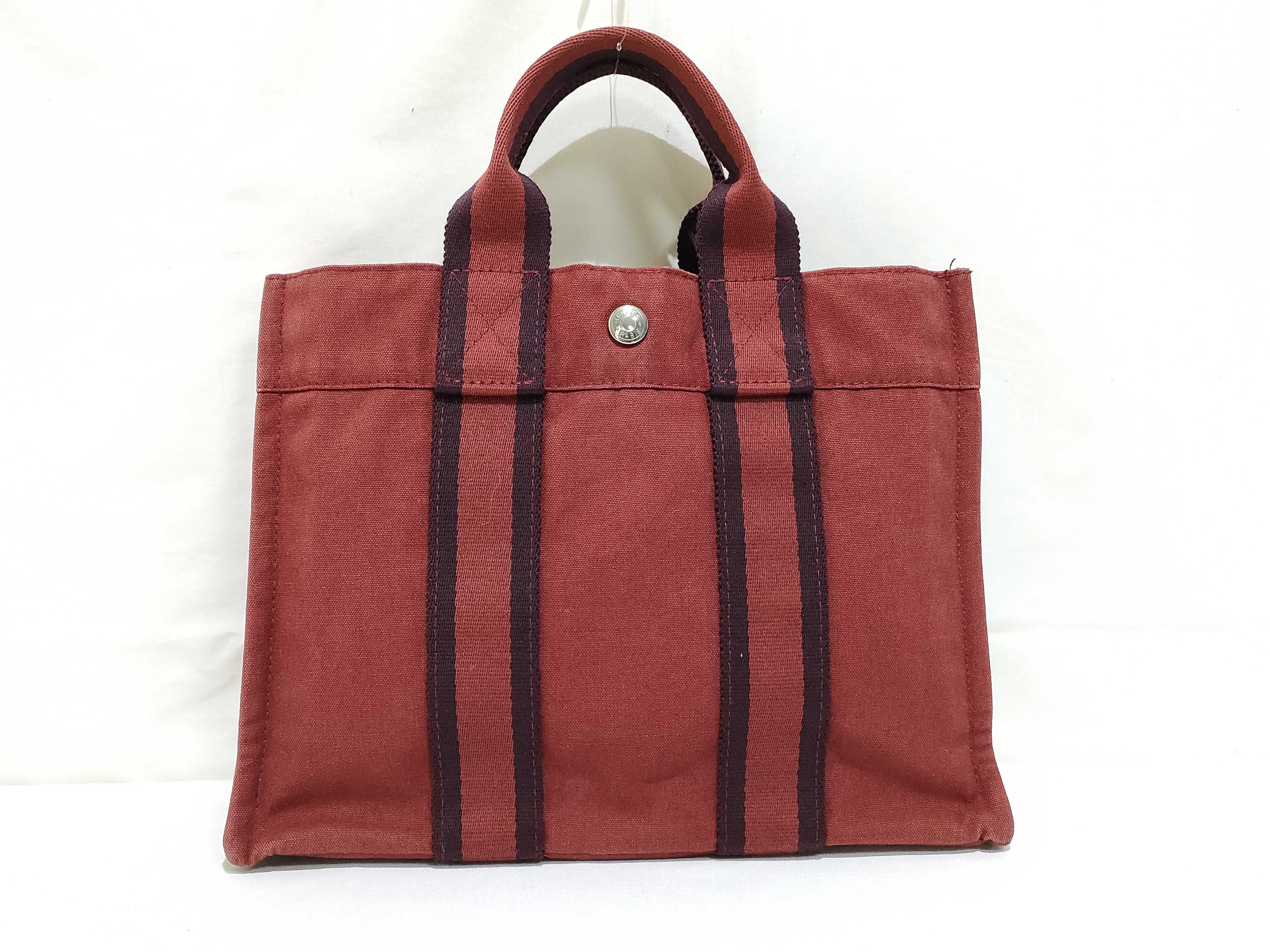 Fourre-Tout PM Handbag (Burgundy/Black)