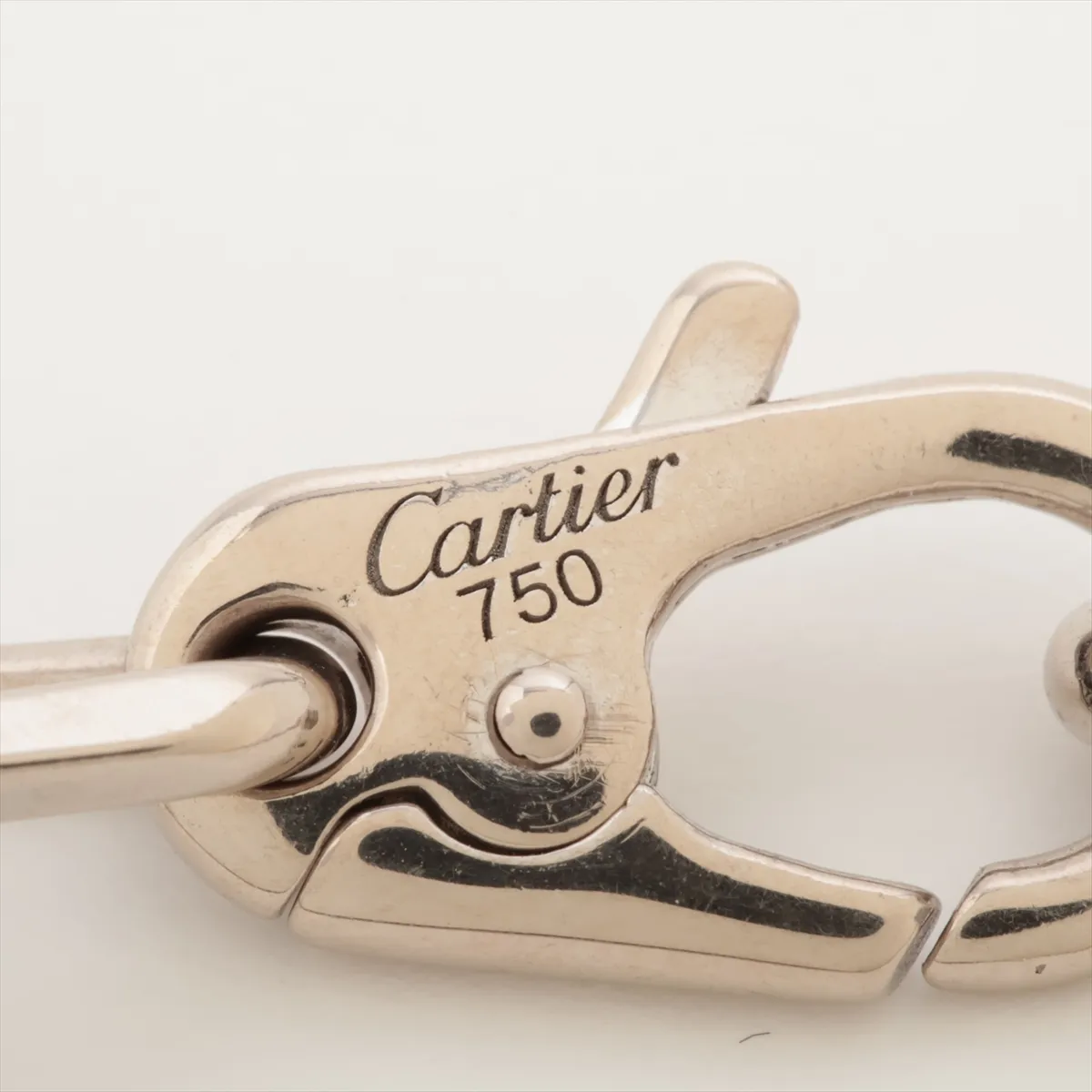 Santos de Cartier Necklace 750 (PG x WG) 66.1g TM1784 BS0072 with Clover Diamond Charm — view 4