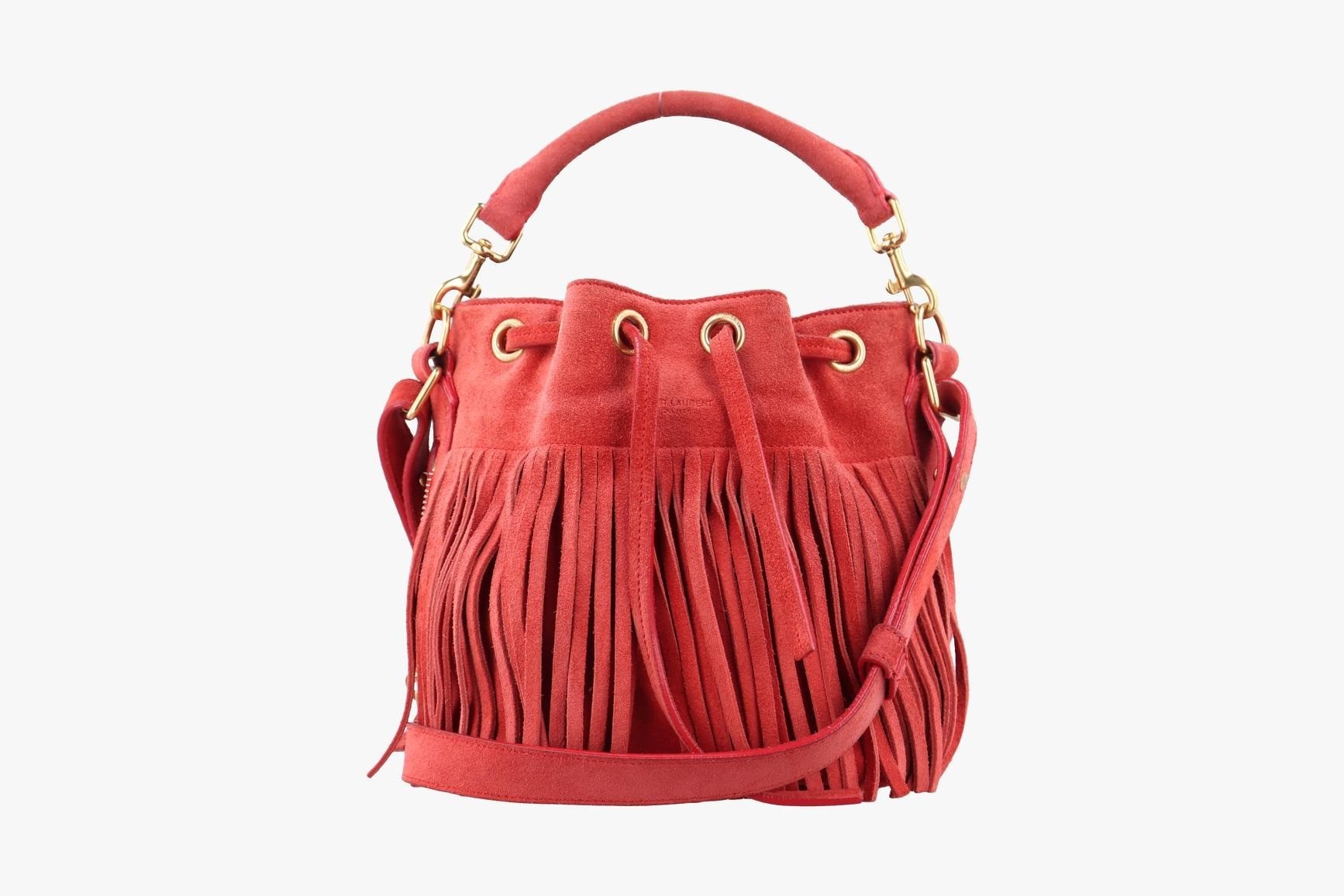 Fringe suede red