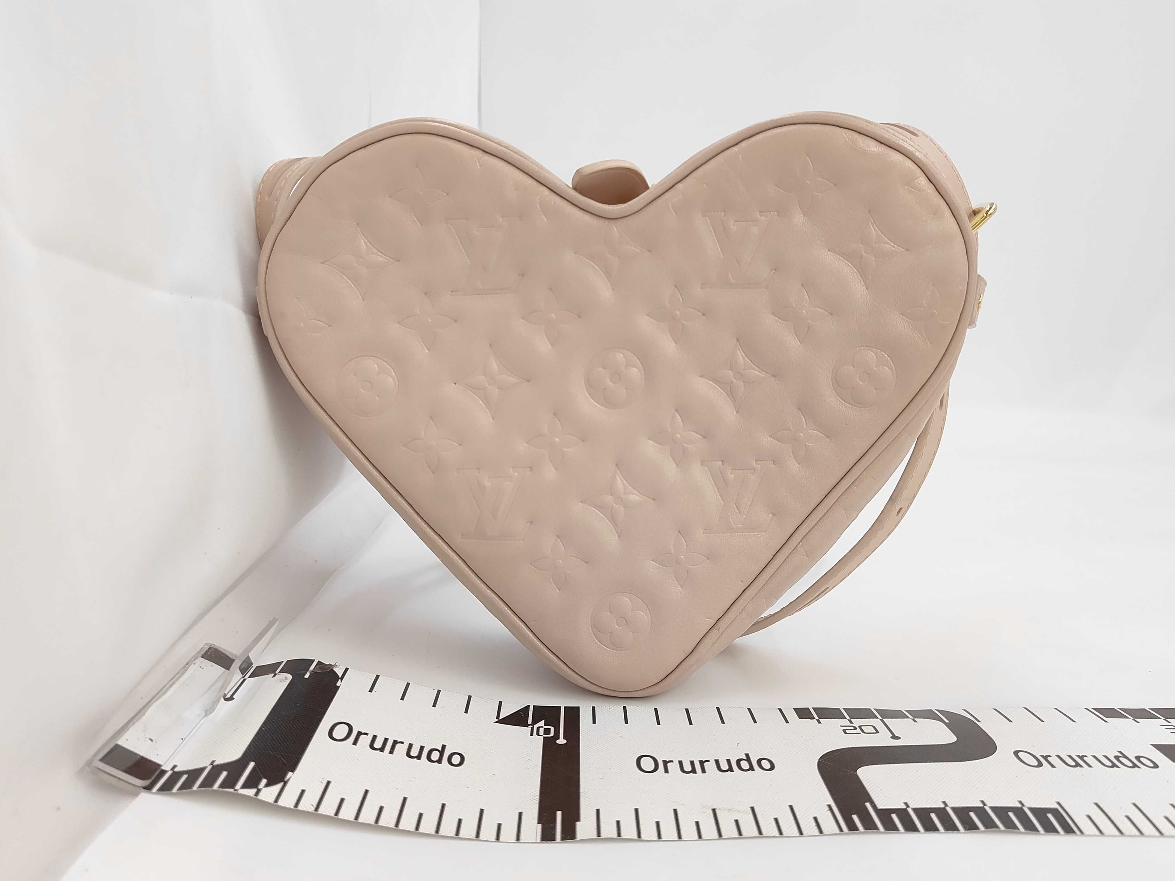 Sac Coeur Falling in Love Heart Box M58738 Pink Leather Shoulder Bag — view 2