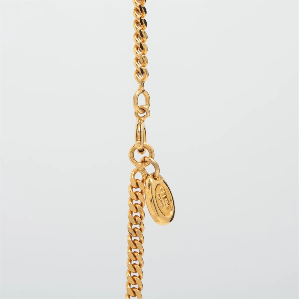 macadam necklace GP x rhinestone gold dents — view 3