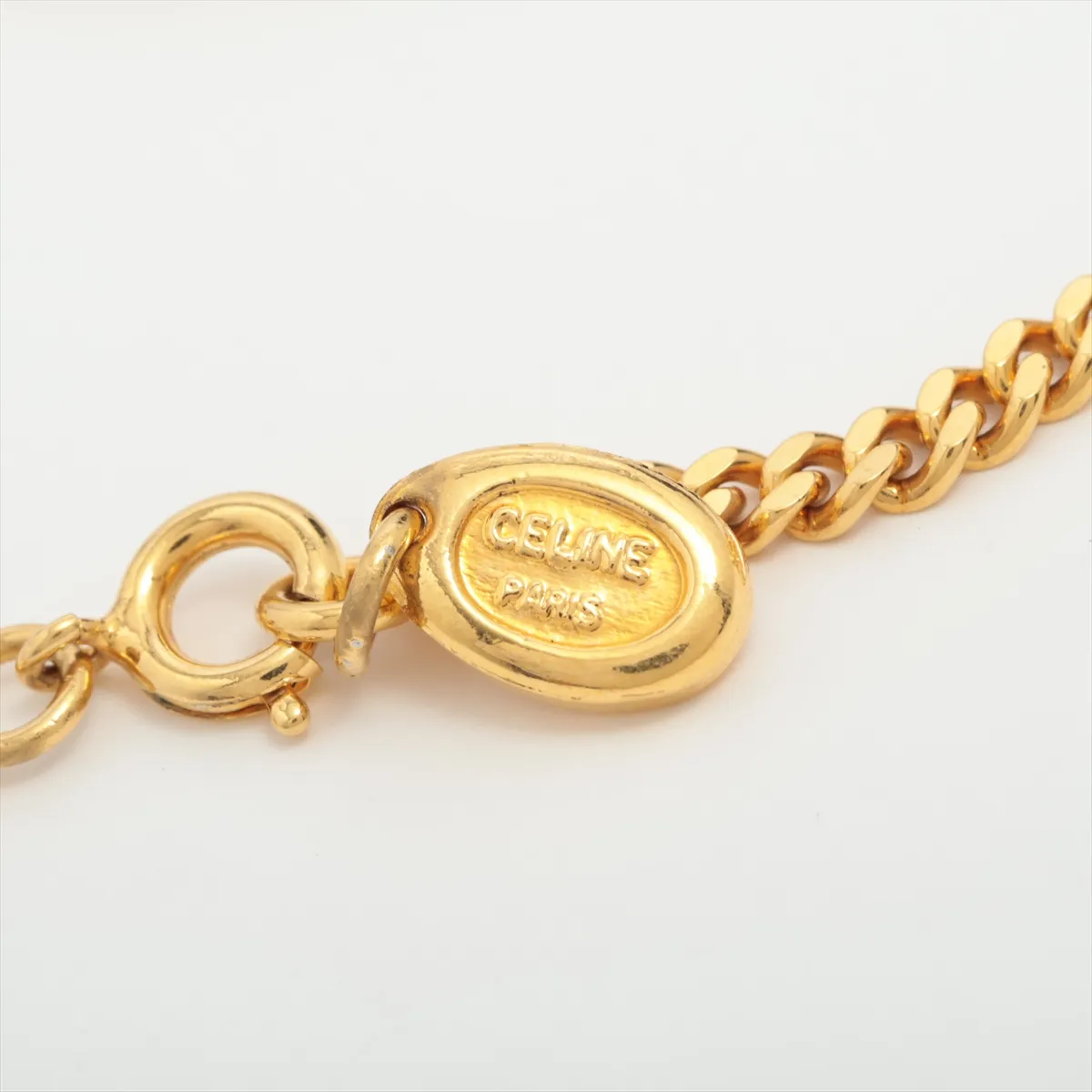 macadam necklace GP x rhinestone gold dents — view 4