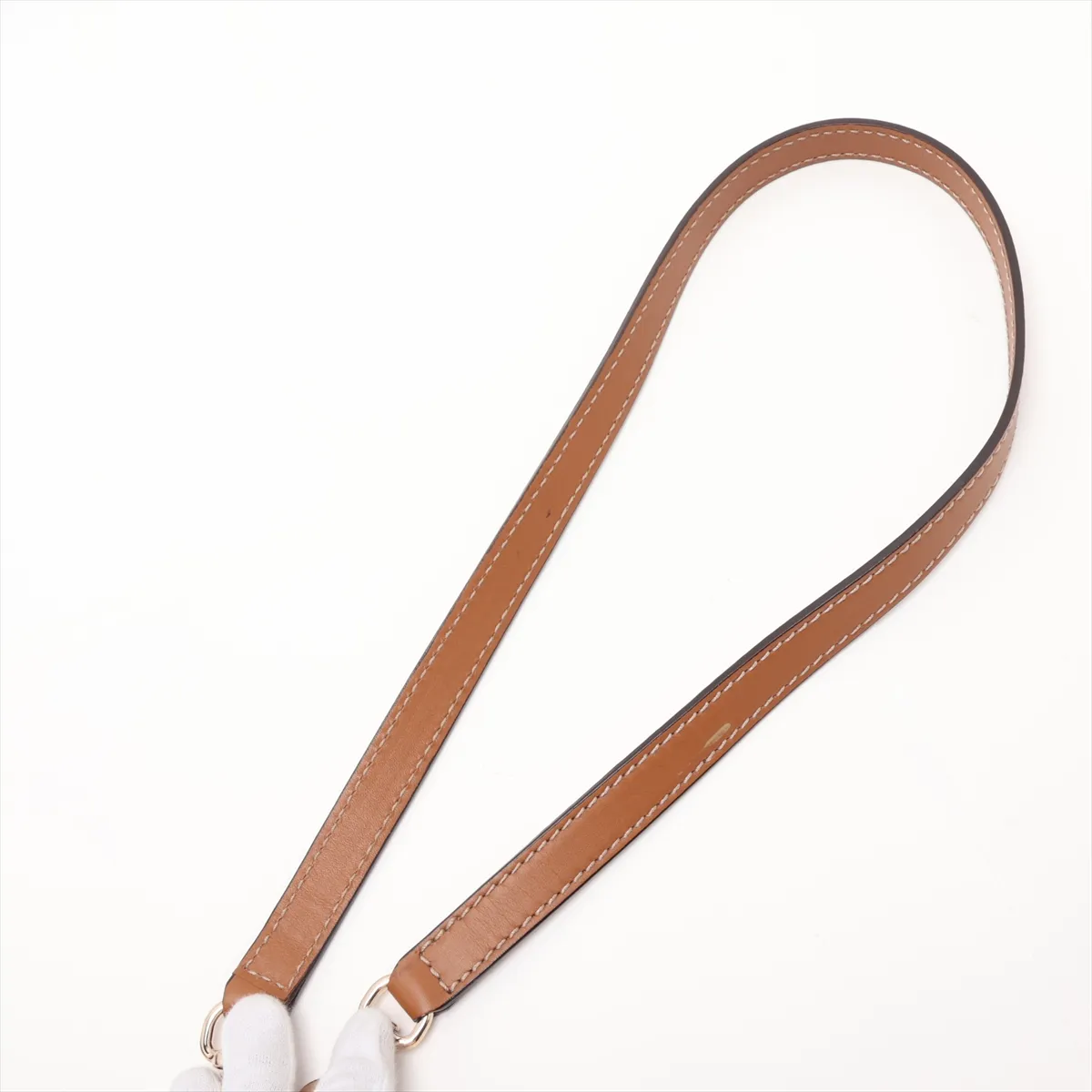Diamante 223974 Canvas x Leather 2-Way Handbag Beige x Brown — view 7
