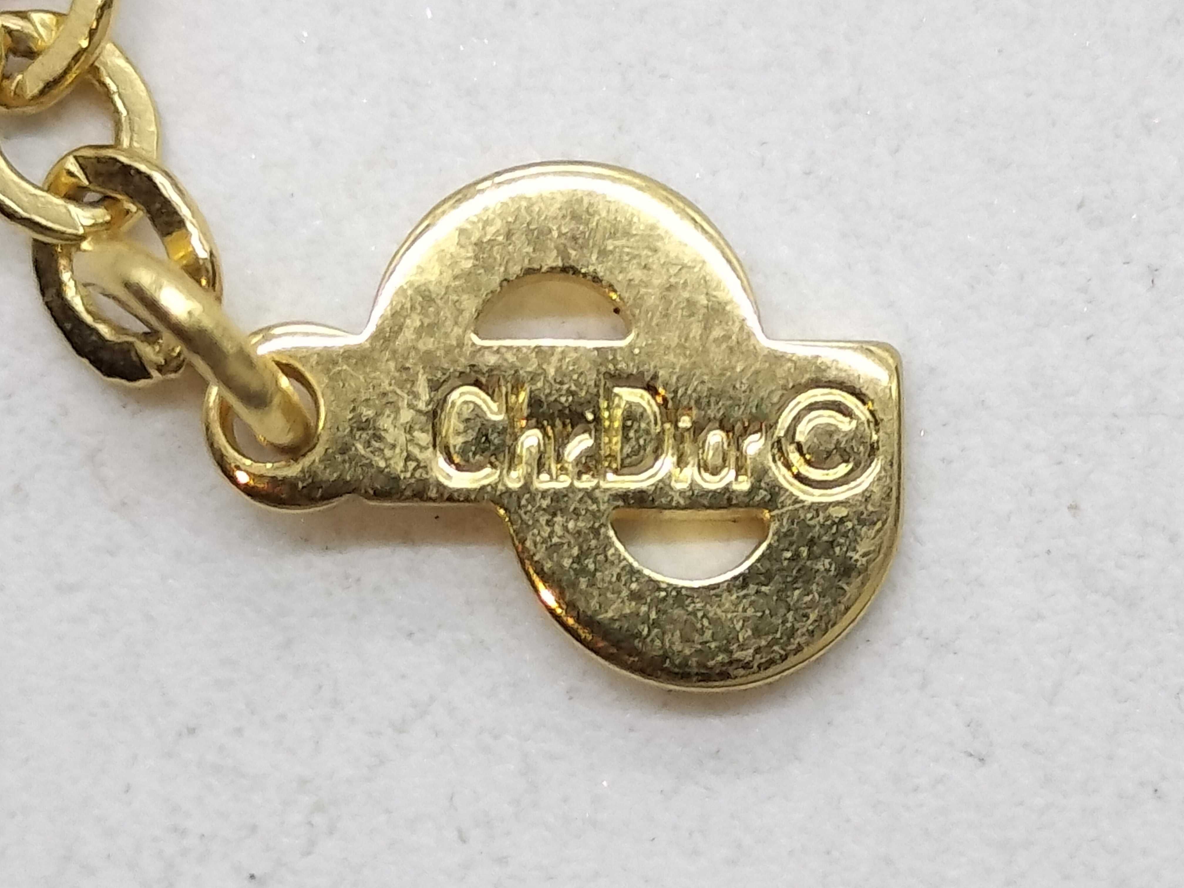 Logo x Crown x Rhinestone Necklace with Gold Hardware — view 8