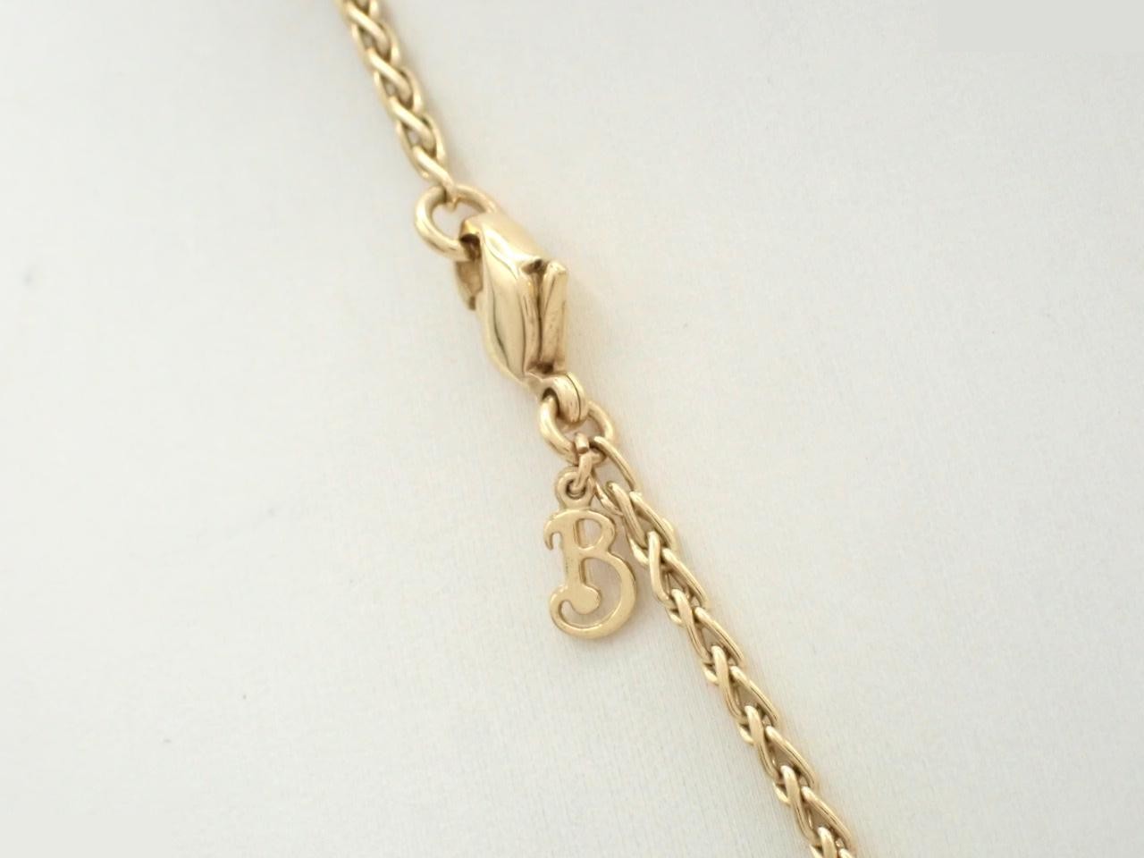 Faux pearl necklace, chain approximately 48cm — view 2
