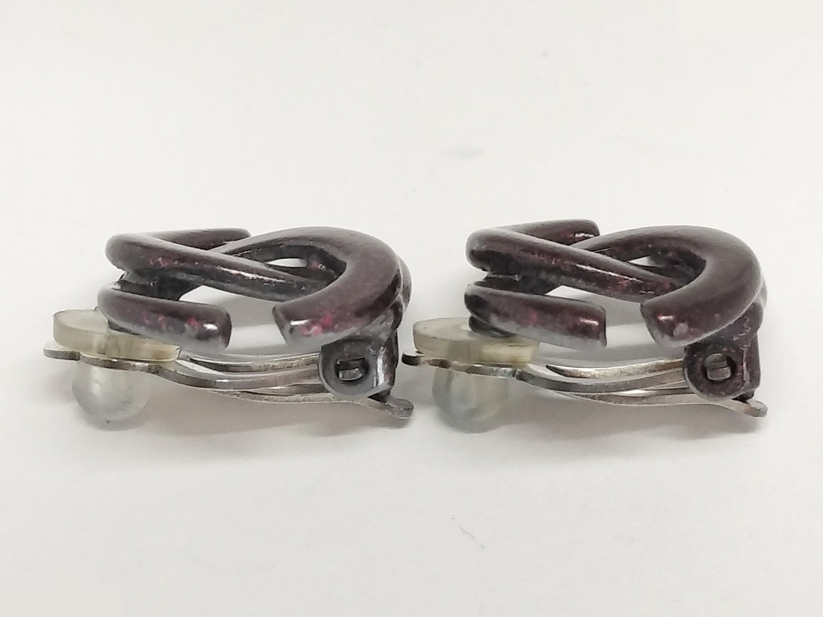 Coco Twisted Silver Earrings — view 6