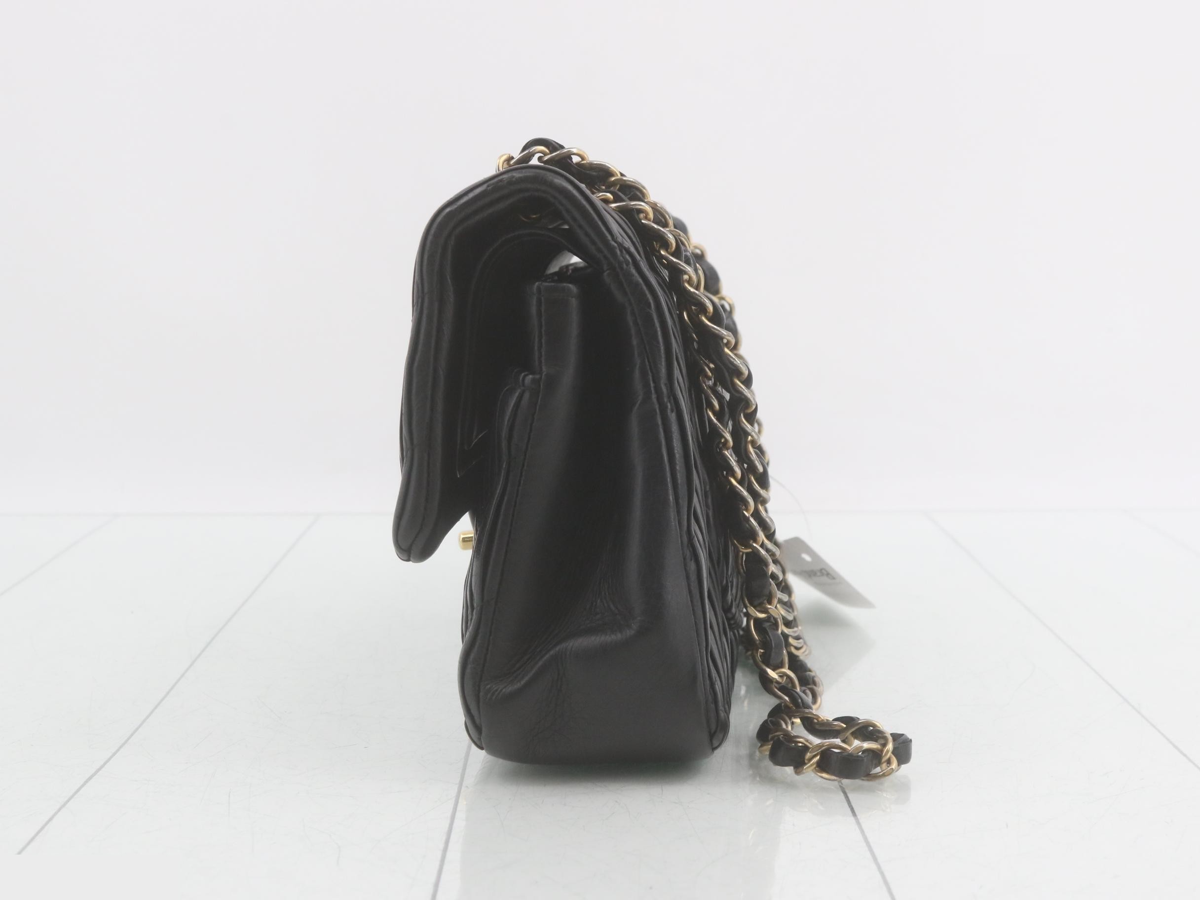 Coco Mark Double Flap Double Chain Shoulder Bag — view 3