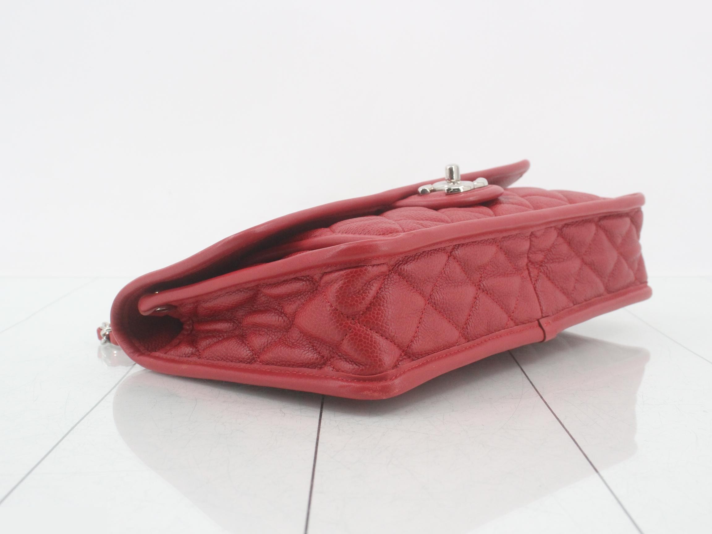 French Riviera Chain Shoulder Bag, Series 17, Caviar Leather — view 5