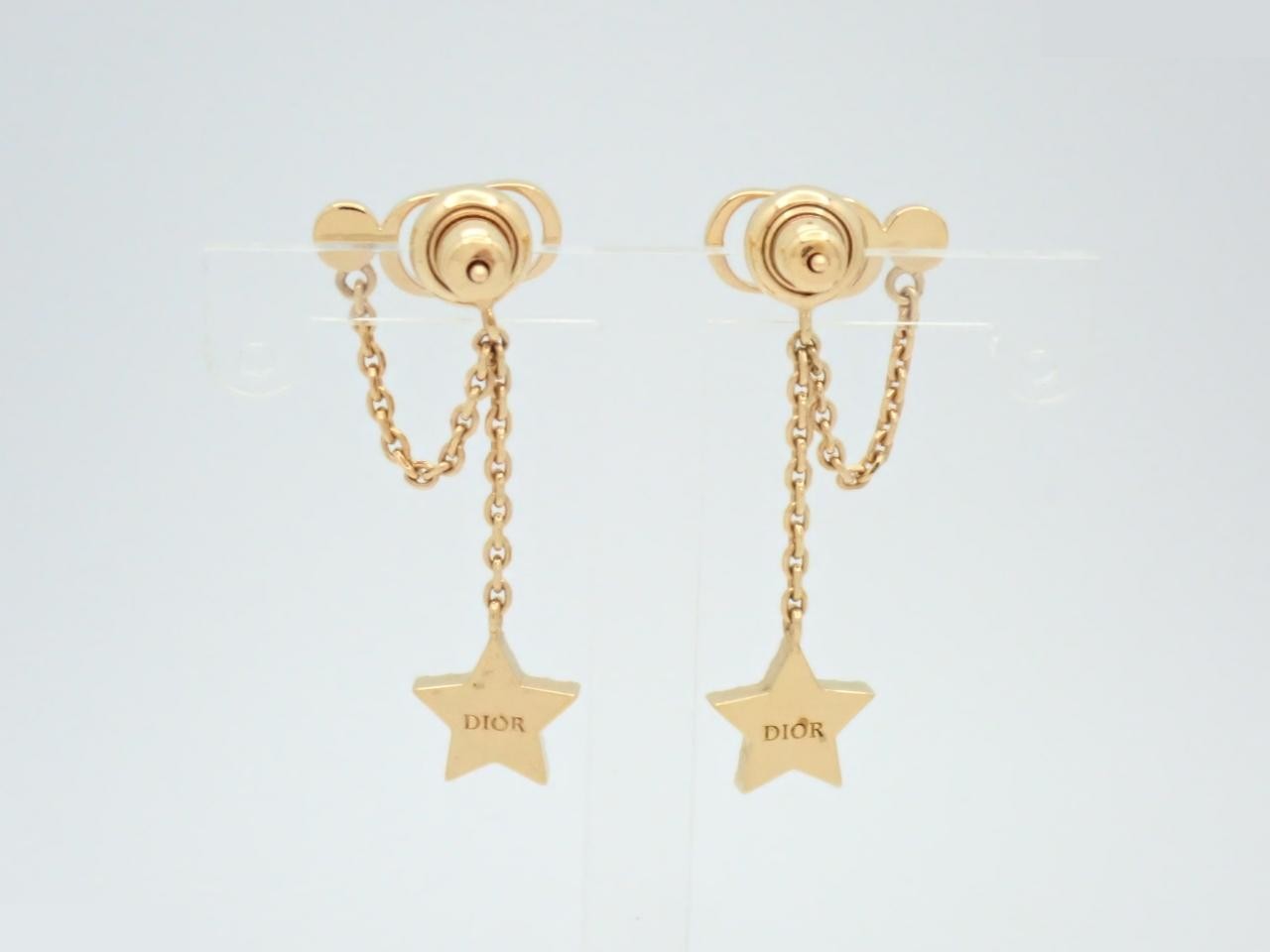 Gold earrings — view 2