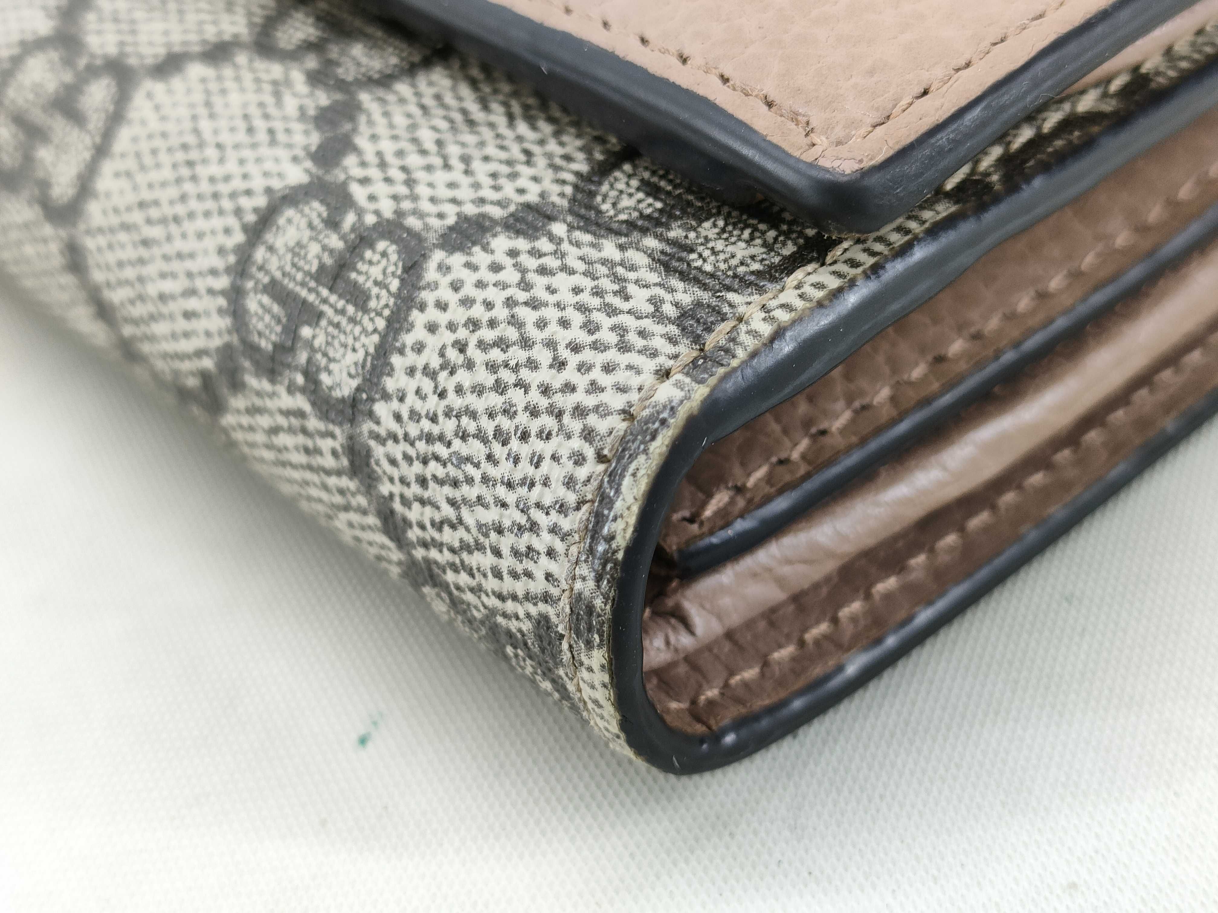 GG Supreme Gucci Wallet Marmont Supreme Pink Wallet — view 3