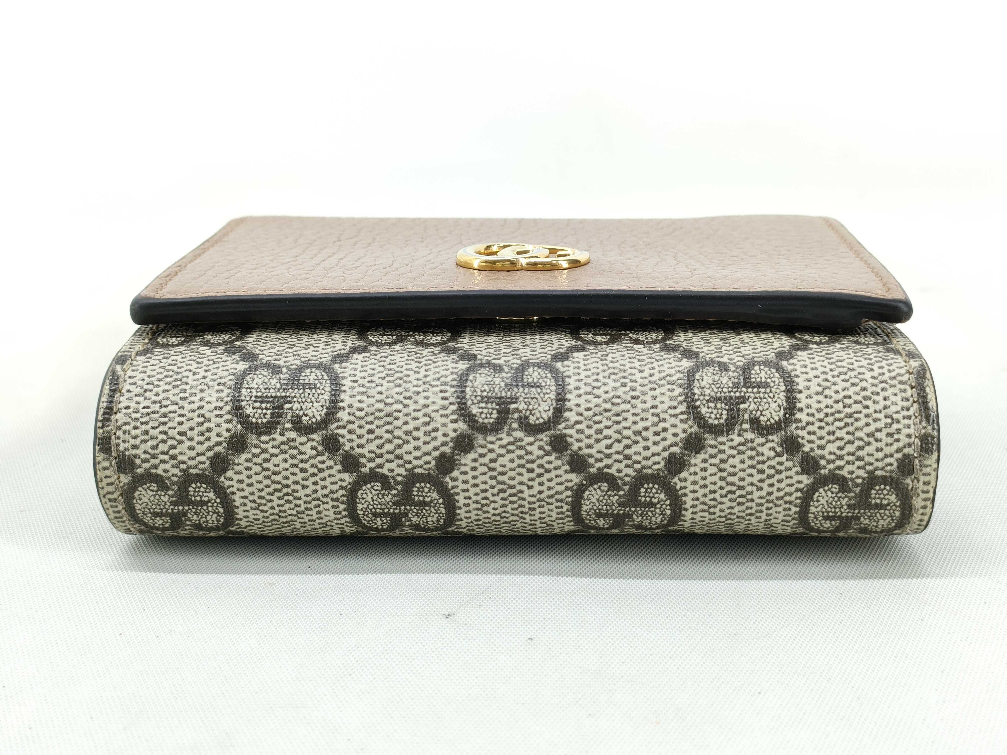 GG Supreme Gucci Wallet Marmont Supreme Pink Wallet — view 4