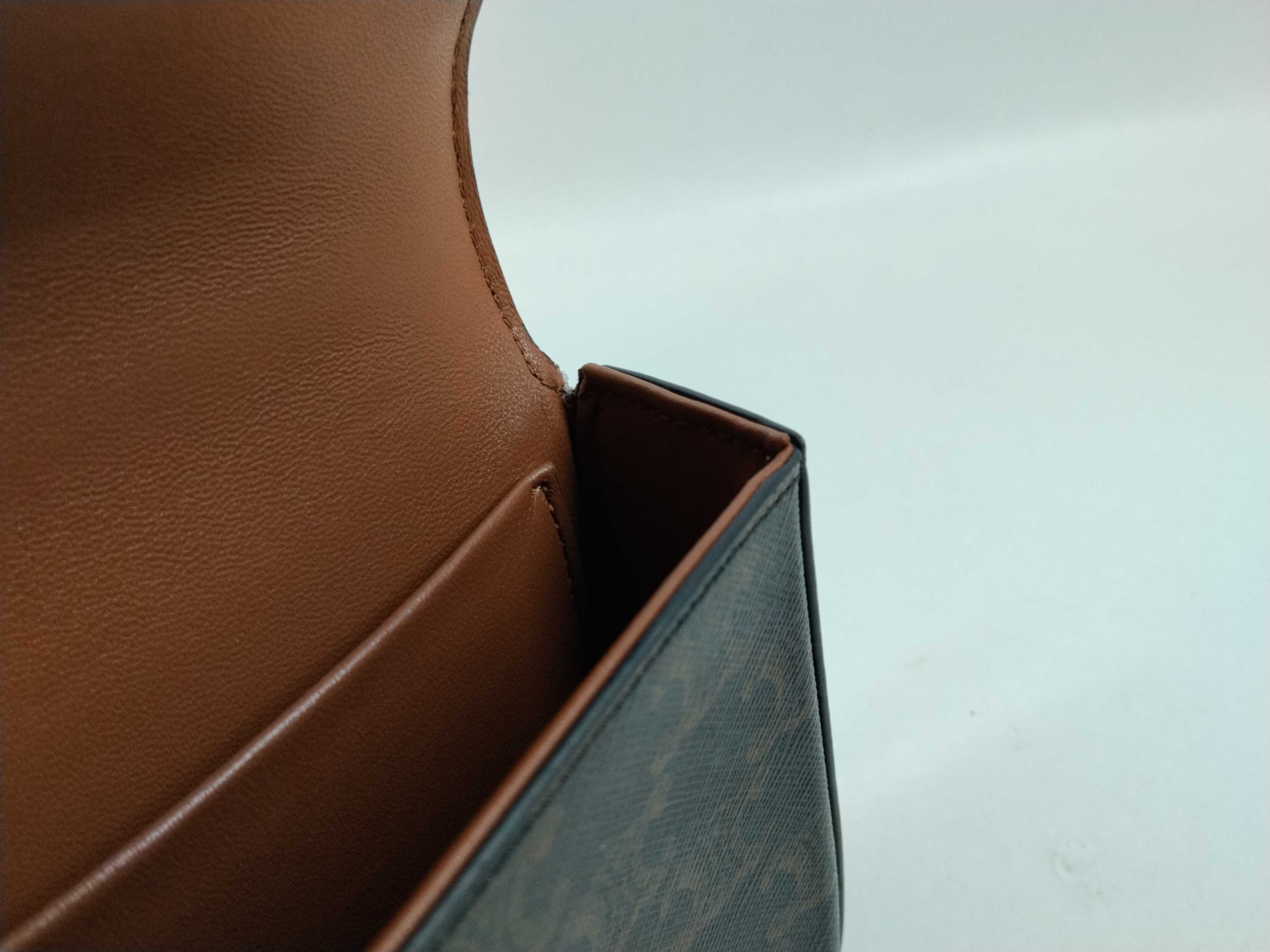 Triomphe Chain Shoulder Bag, Brown Shoulder Bag — view 11