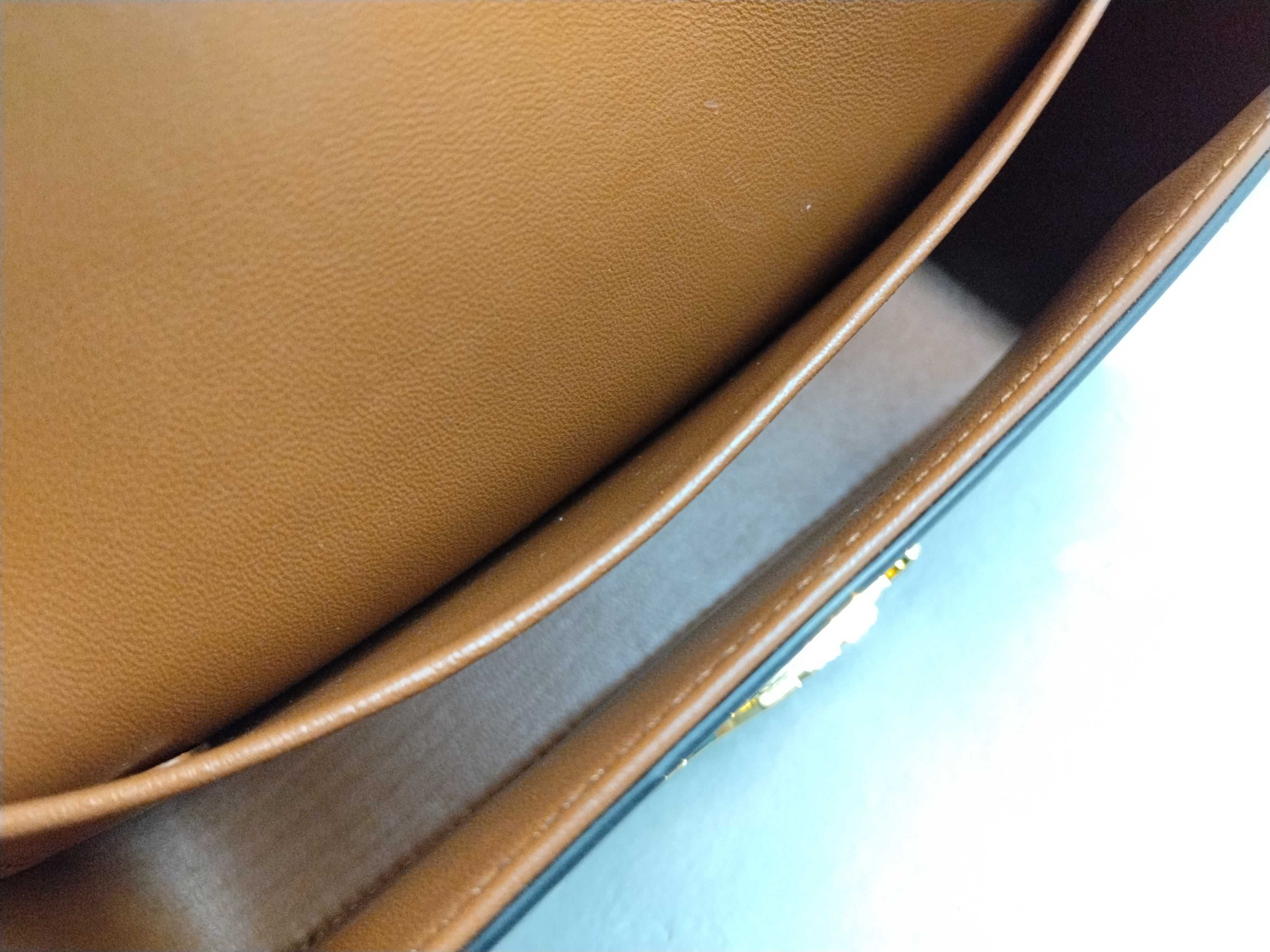 Triomphe Chain Shoulder Bag, Brown Shoulder Bag — view 12