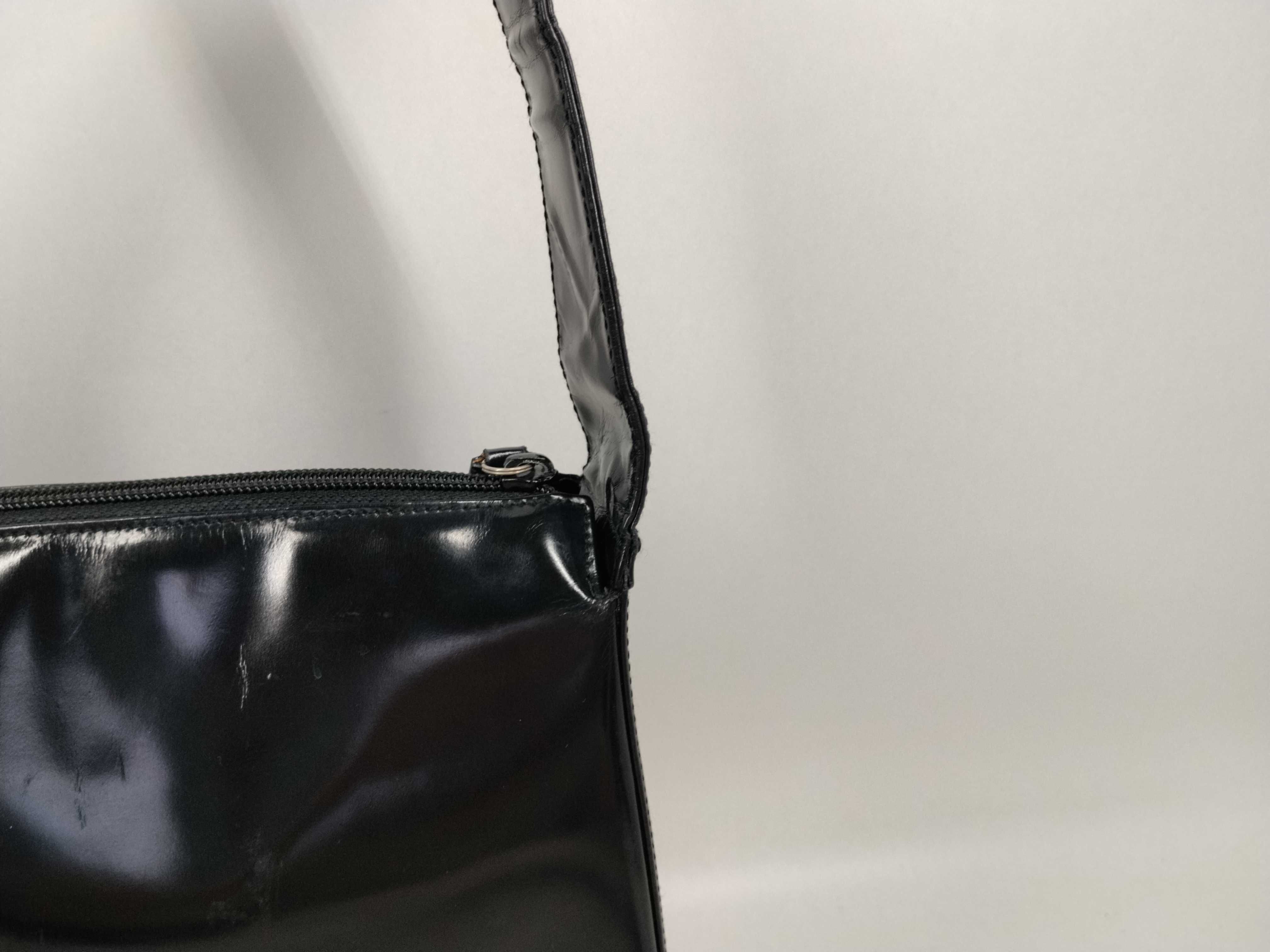 Enamel Interlocking Shoulder Bag — view 3